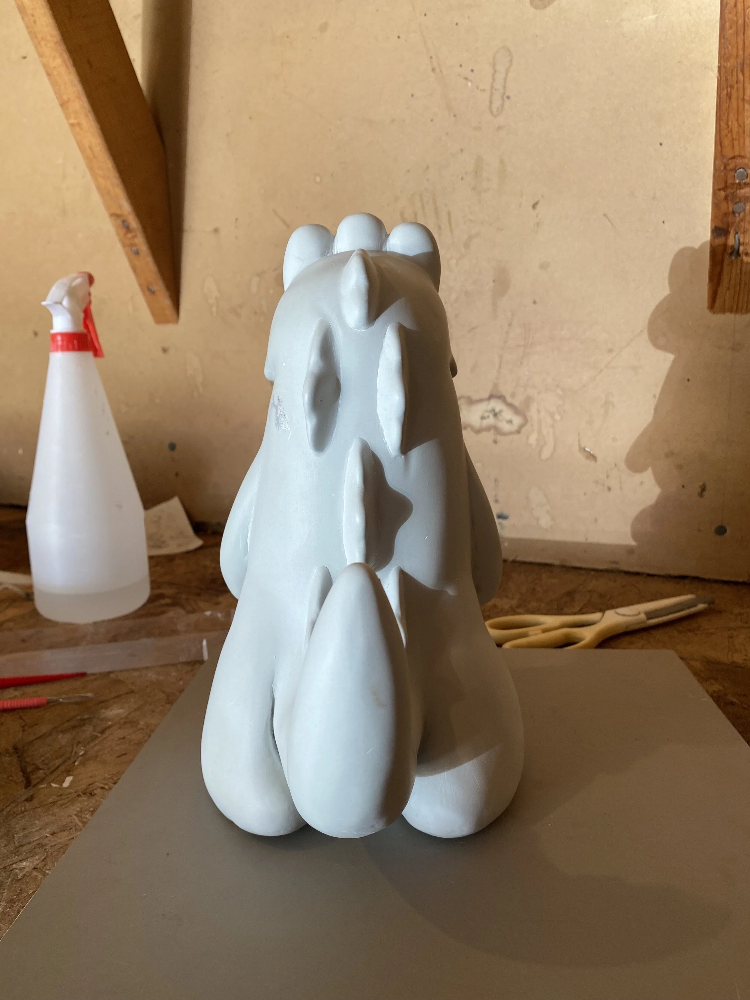 Umi, 2024
acrylic on plaster, 6" x 9" x 10.5"

original