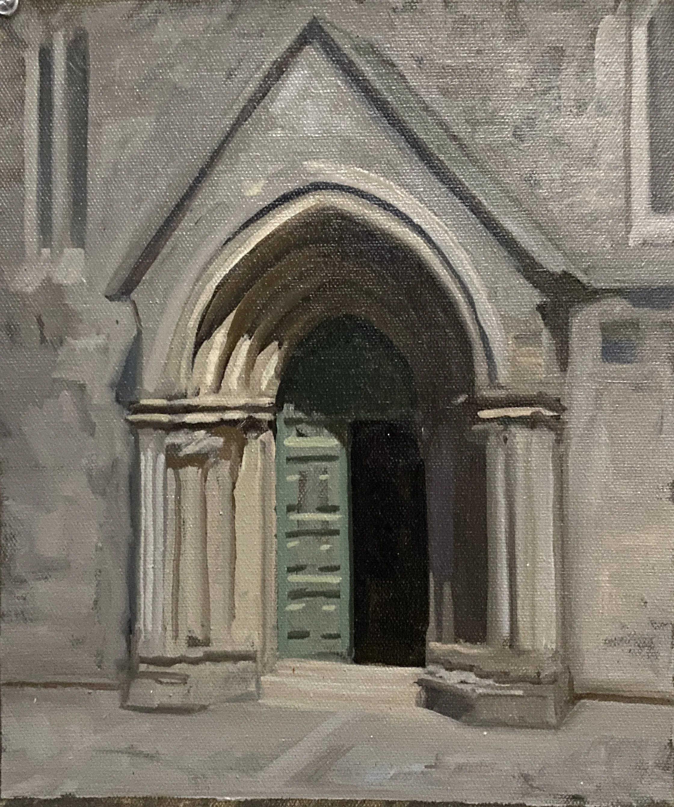 Leça`s Monastery door - Original Plein Air Study