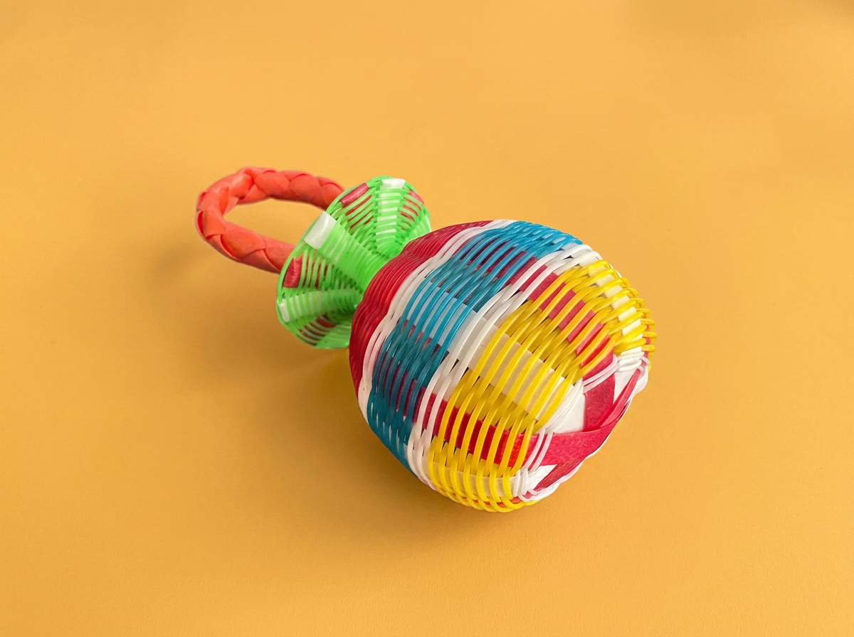 Handwoven Baby Rattle (Small) – Rainbow