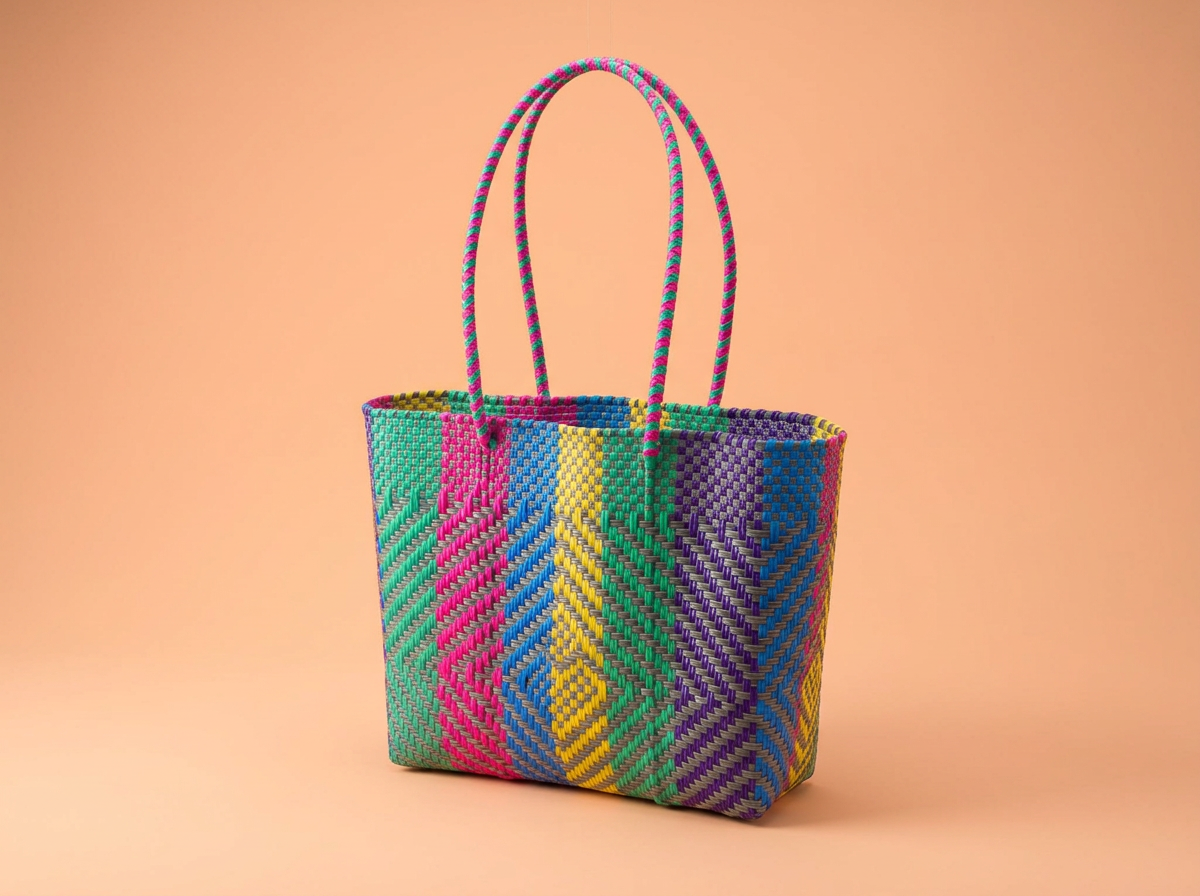 Oaxaca Stripe Tote Bag (Medium) | Handwoven Market Bag from Mexico | Oaxaca, Mexico