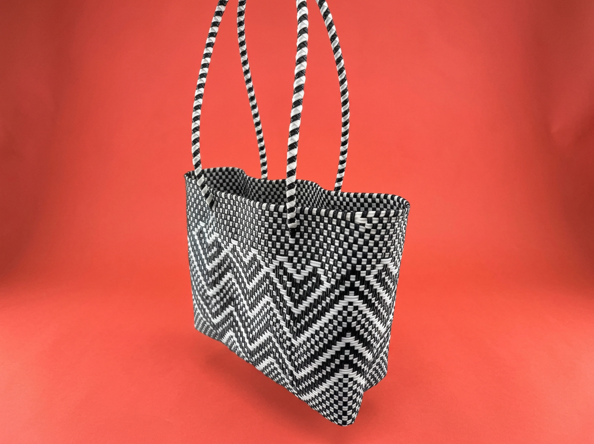Oaxaca Stripe Tote Bag (Medium) | Handwoven Market Bag from Mexico | Oaxaca, Mexico