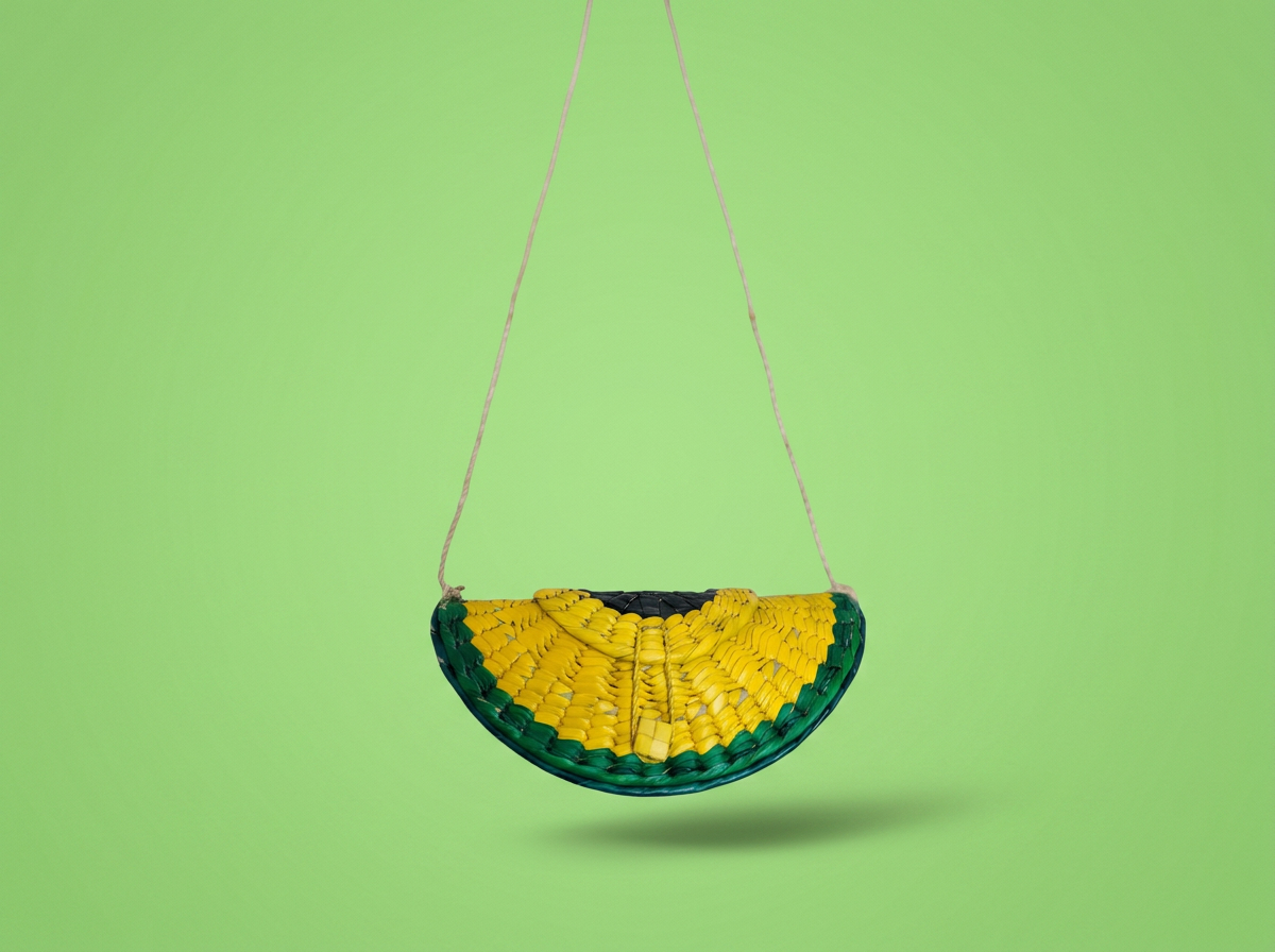 Handwoven Palm Leaf Avocado Bag