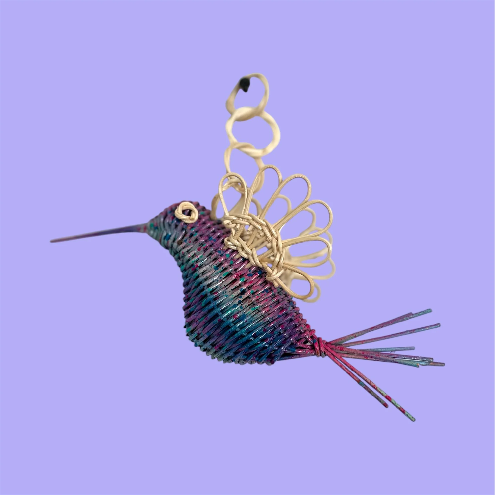 Hummingbird Hanging Decoration (Dark Tones)