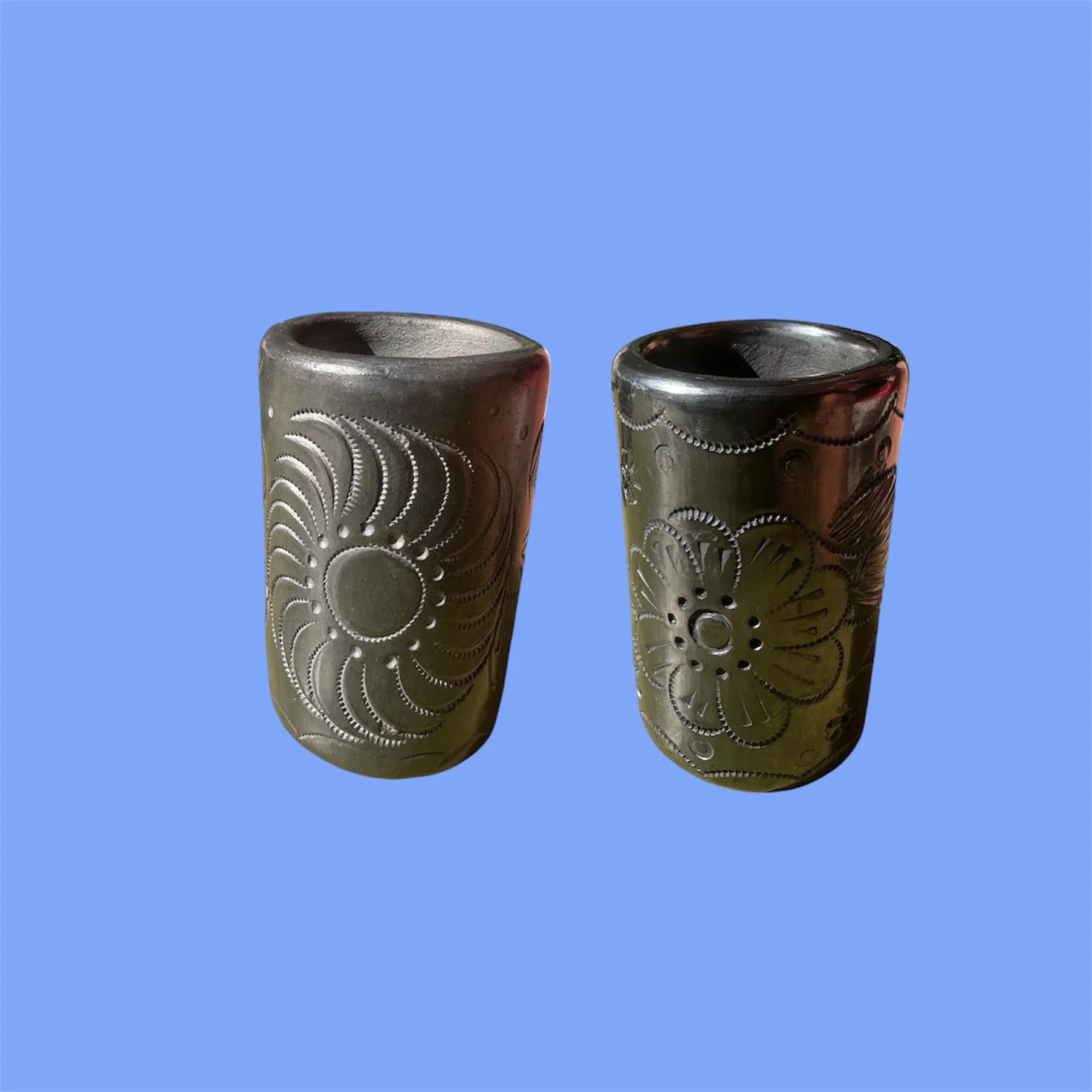 Barro Negro Flower Shot Glass | Rooted in Mexico
