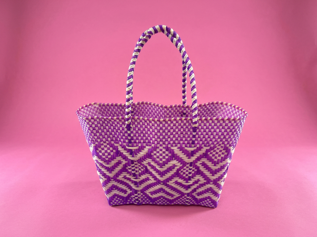 Oaxaca Stripe Tote Bag (Medium) | Handwoven Market Bag from Mexico | Oaxaca, Mexico