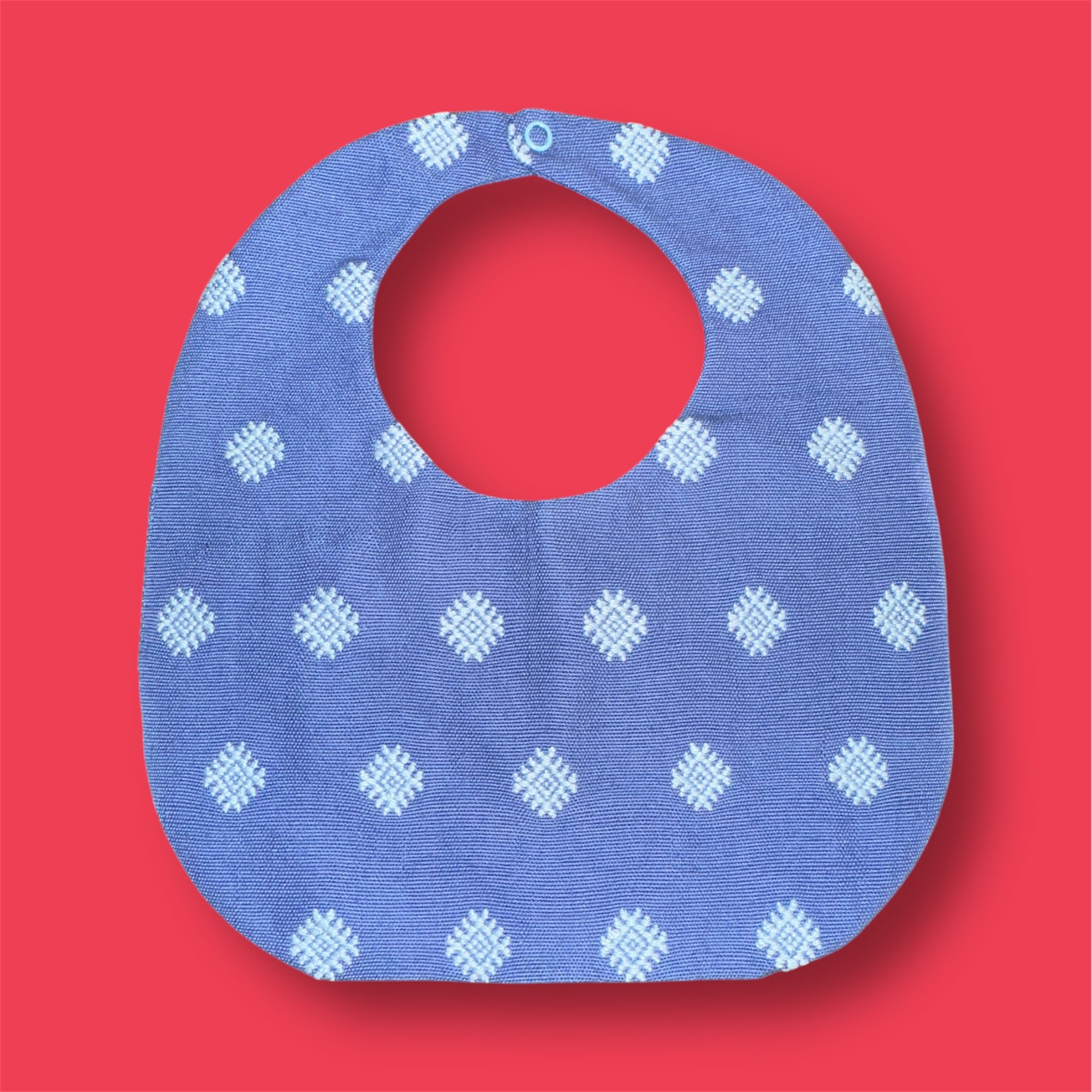 Cotton Baby Bib (Blue)