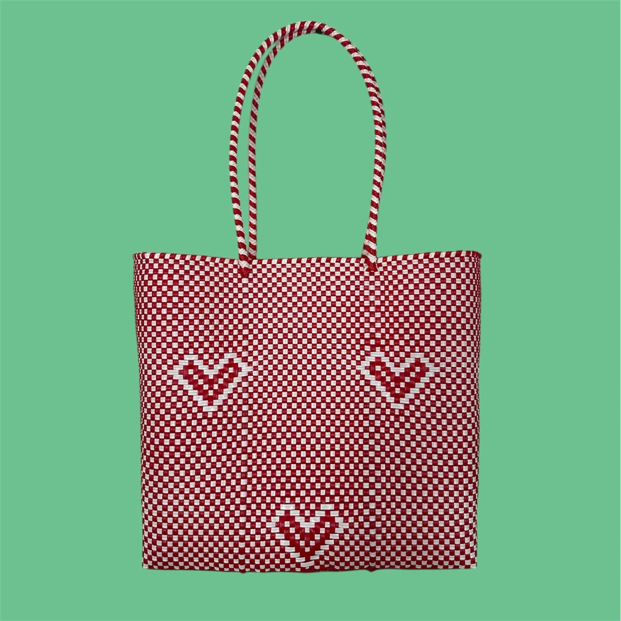 Oaxaca Heart Pattern Tote Bag (Large)