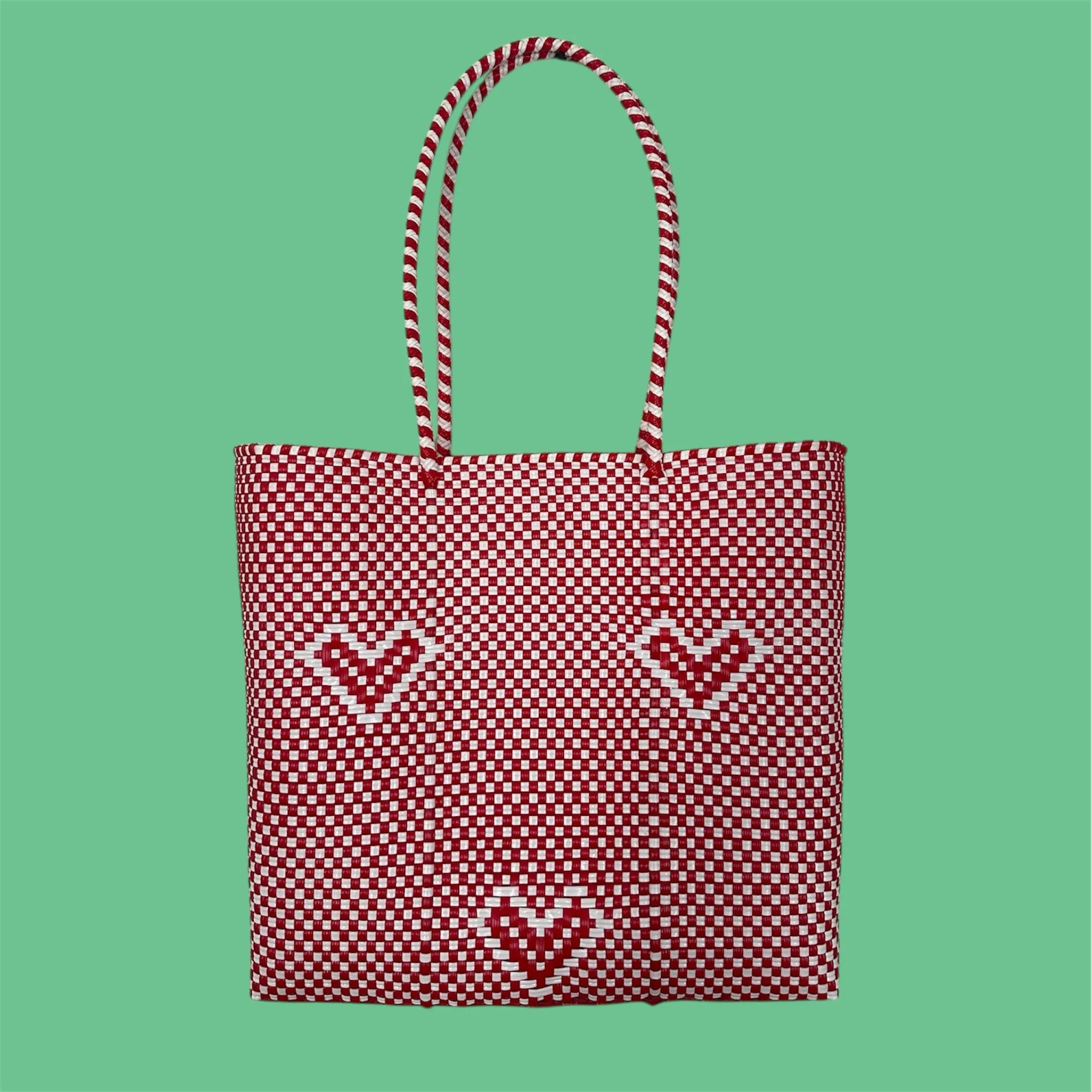 Oaxaca Heart Pattern Tote Bag (Large)