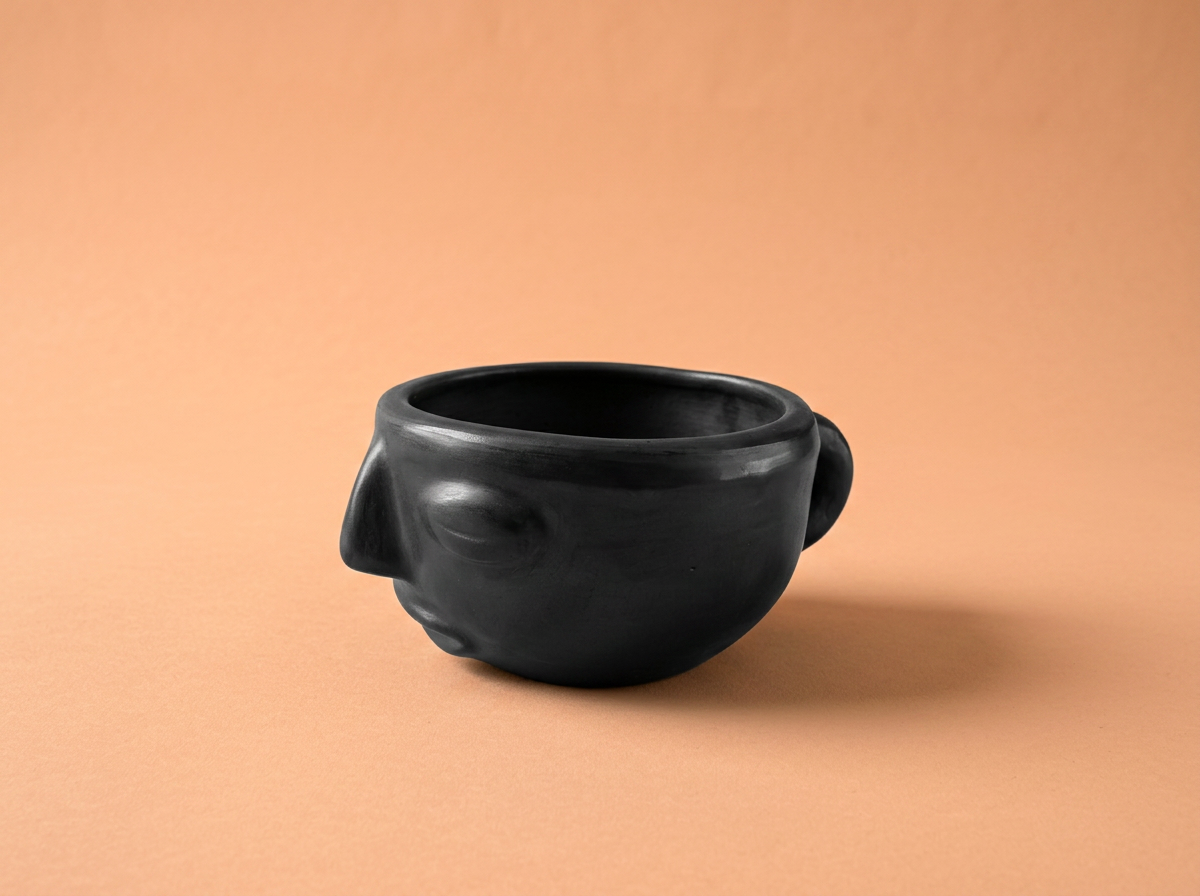 Handcrafted Barro Negro Carita Mug | Oaxacan Black Clay | Rooted in Mexico