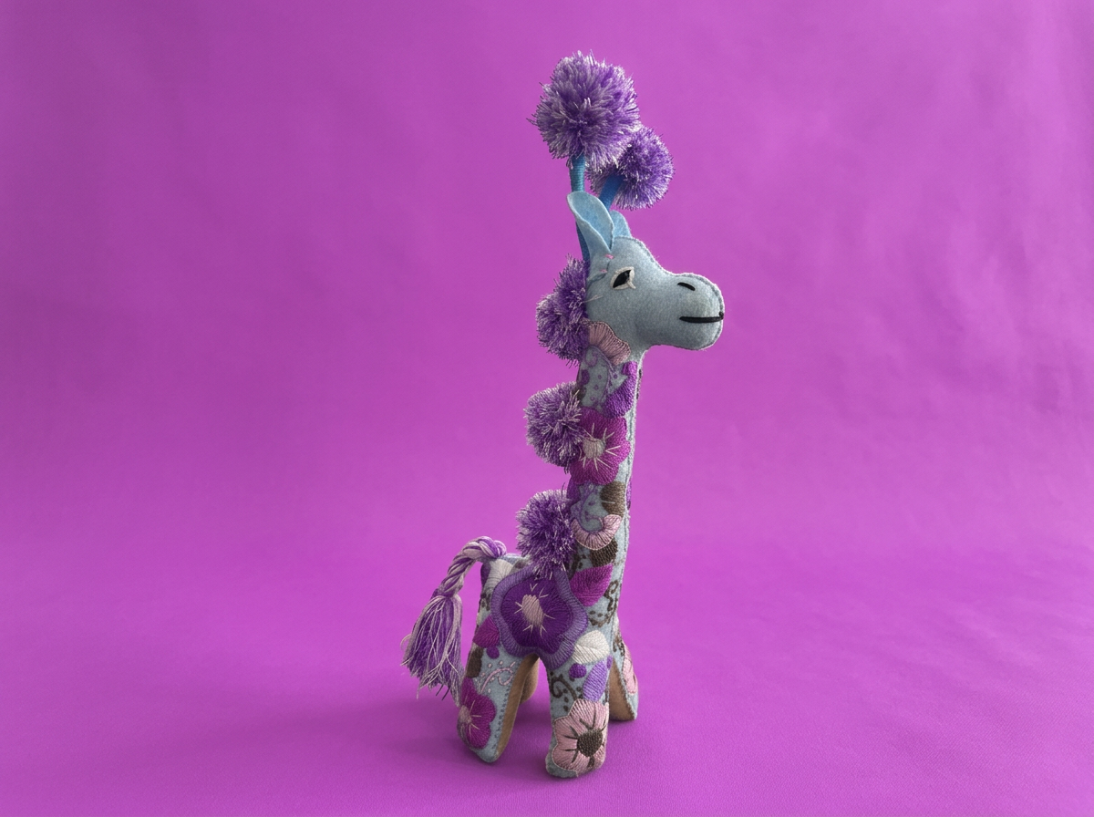 Embroidered Giraffe Soft Toy  | Chiapas, Mexico | Rooted in Mexico