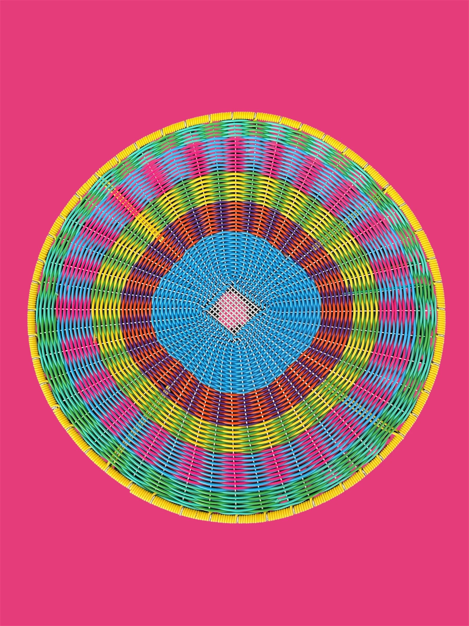 Recycled Plastic Placemat - Yellow & Blue