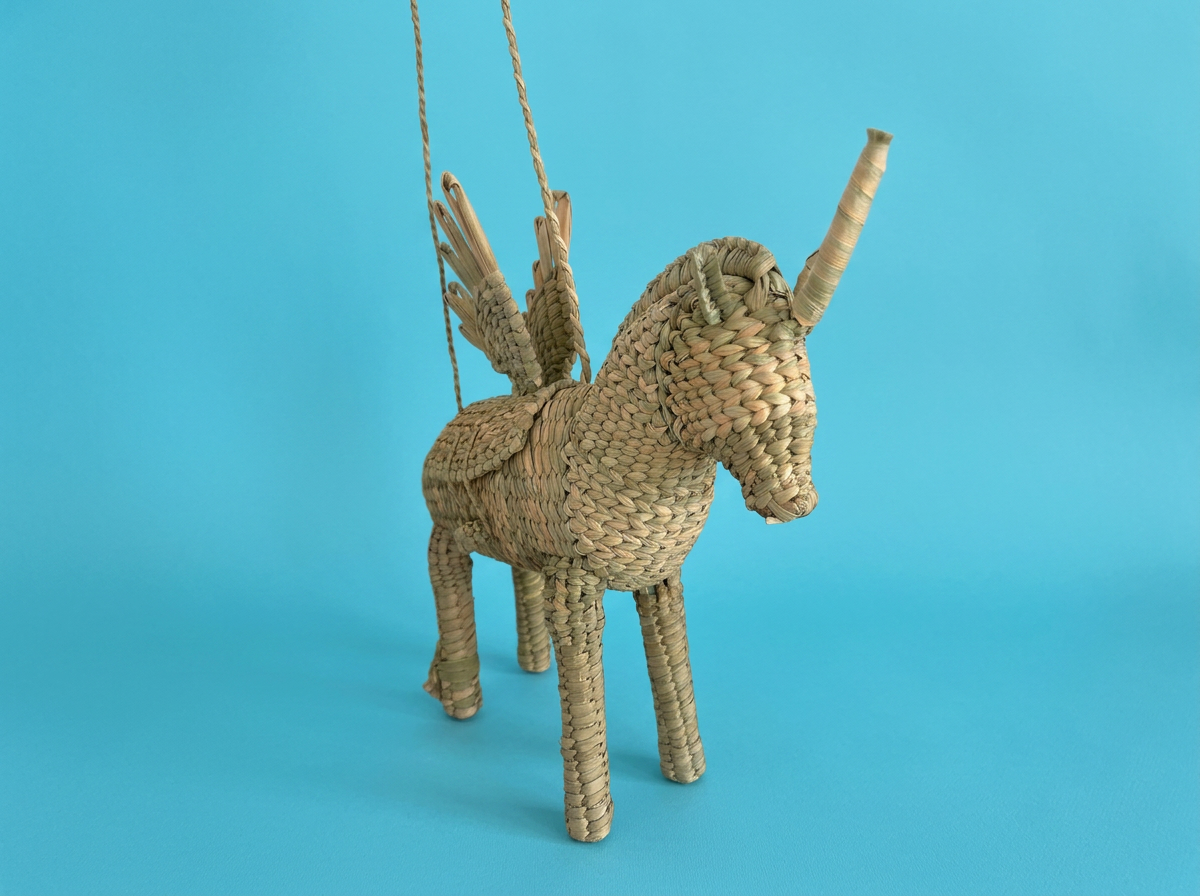 Handwoven Chuspata Unicorn Bag – Michoacán, Mexico | Artisan Reed Bag with a Scottish Connection