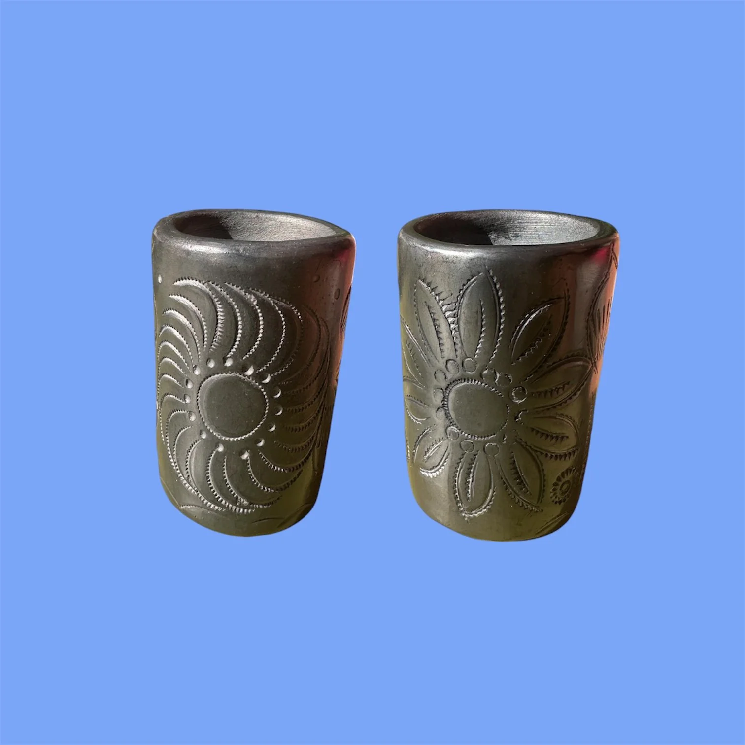 Barro Negro Flower Shot Glass | Rooted in Mexico