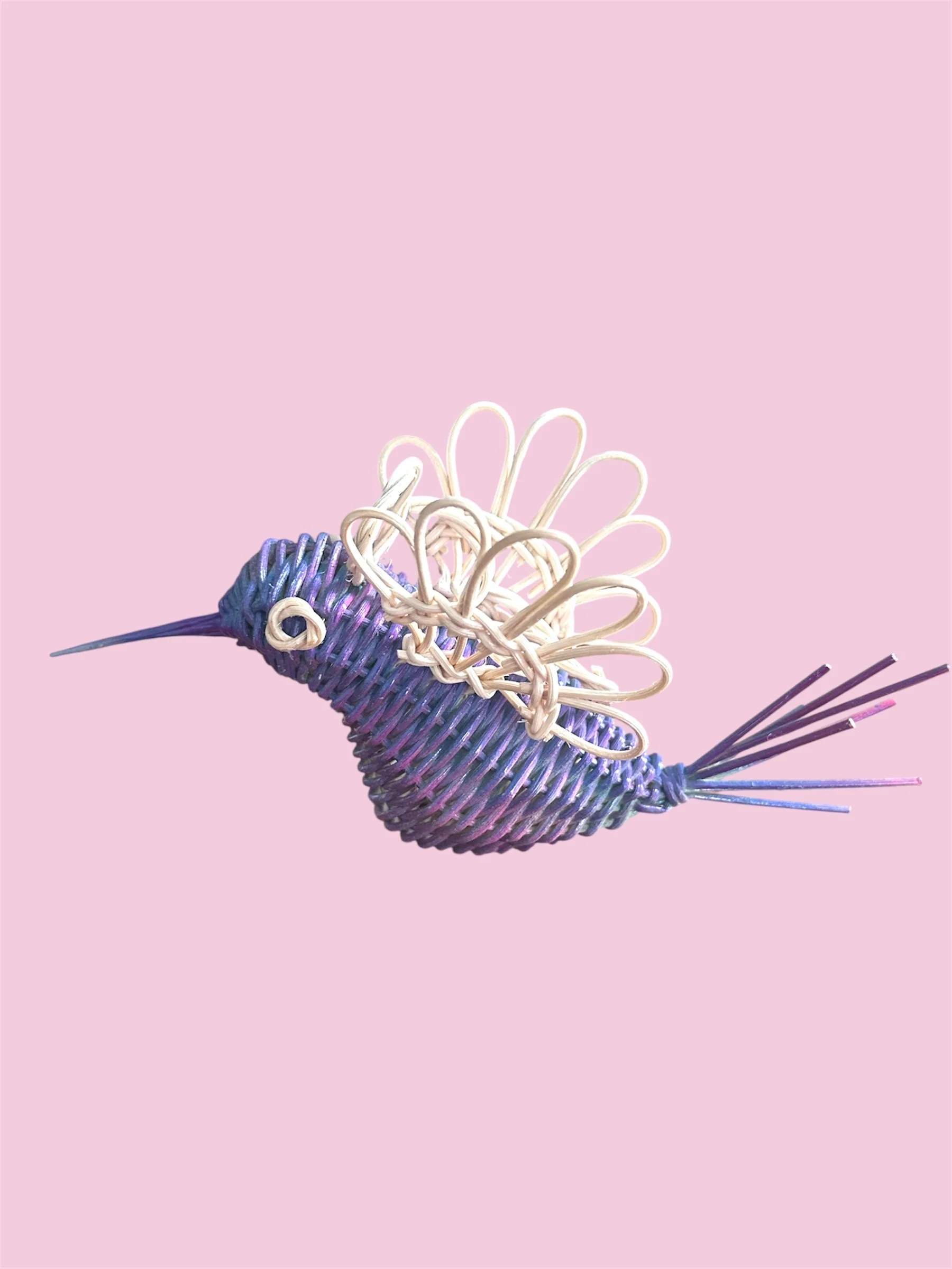 Hummingbird Hanging Decoration (Lavender)