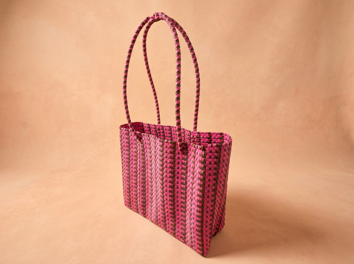 Oaxaca Stripe Tote Bag (Medium) | Handwoven Market Bag from Mexico | Rooted in Mexico