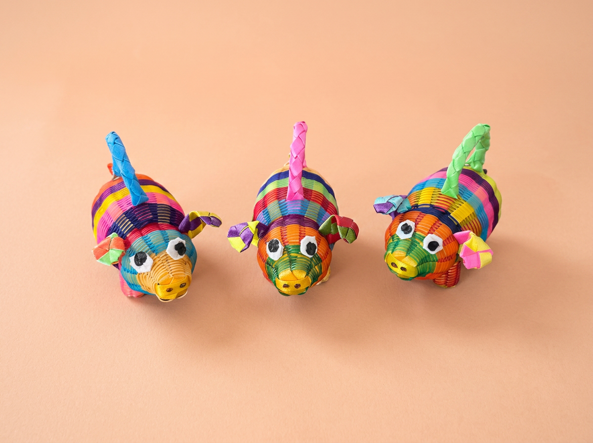 Handwoven Baby Rattle – Animal Figures