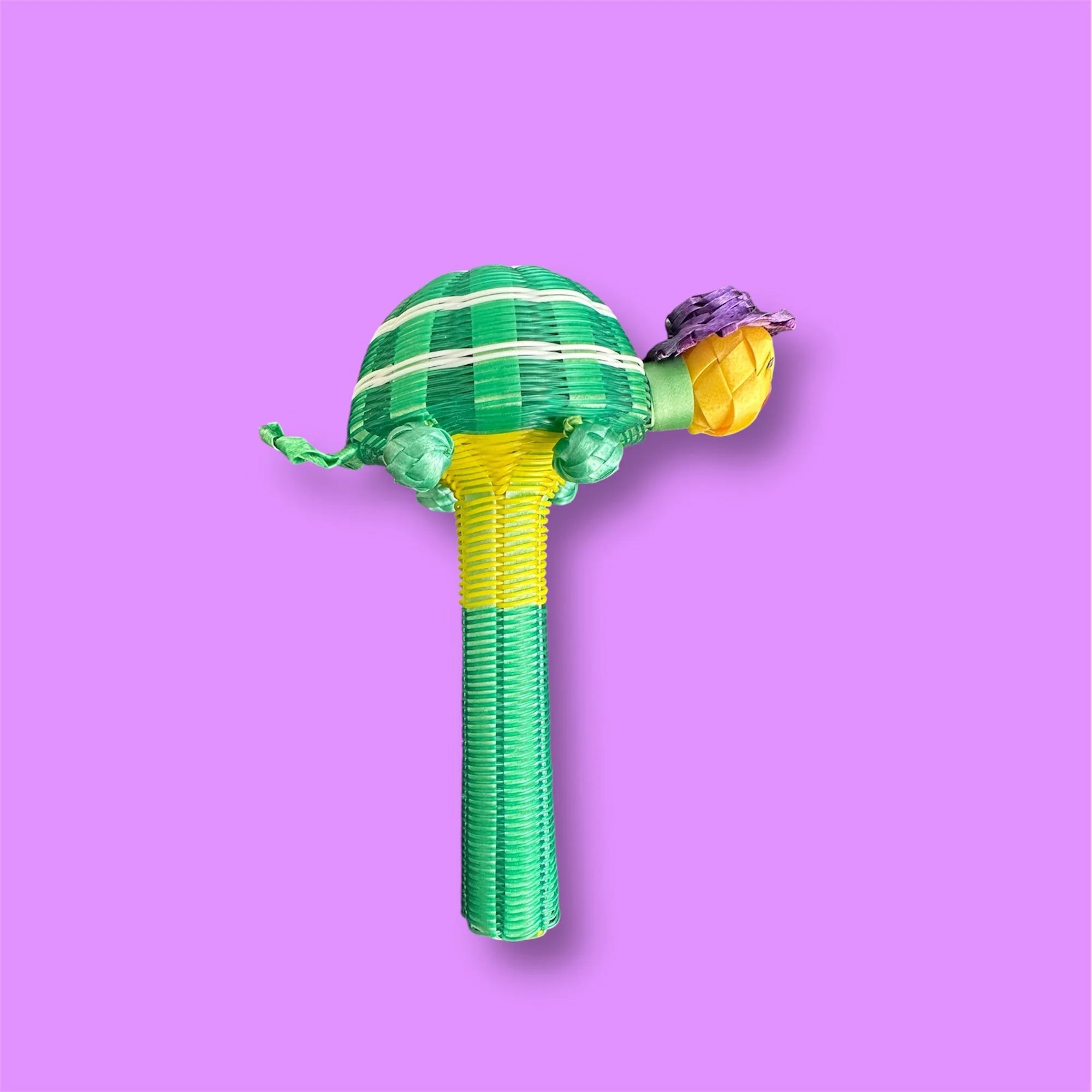 Handwoven Baby Rattle – Turtle | Handmade in Puebla, Mexico