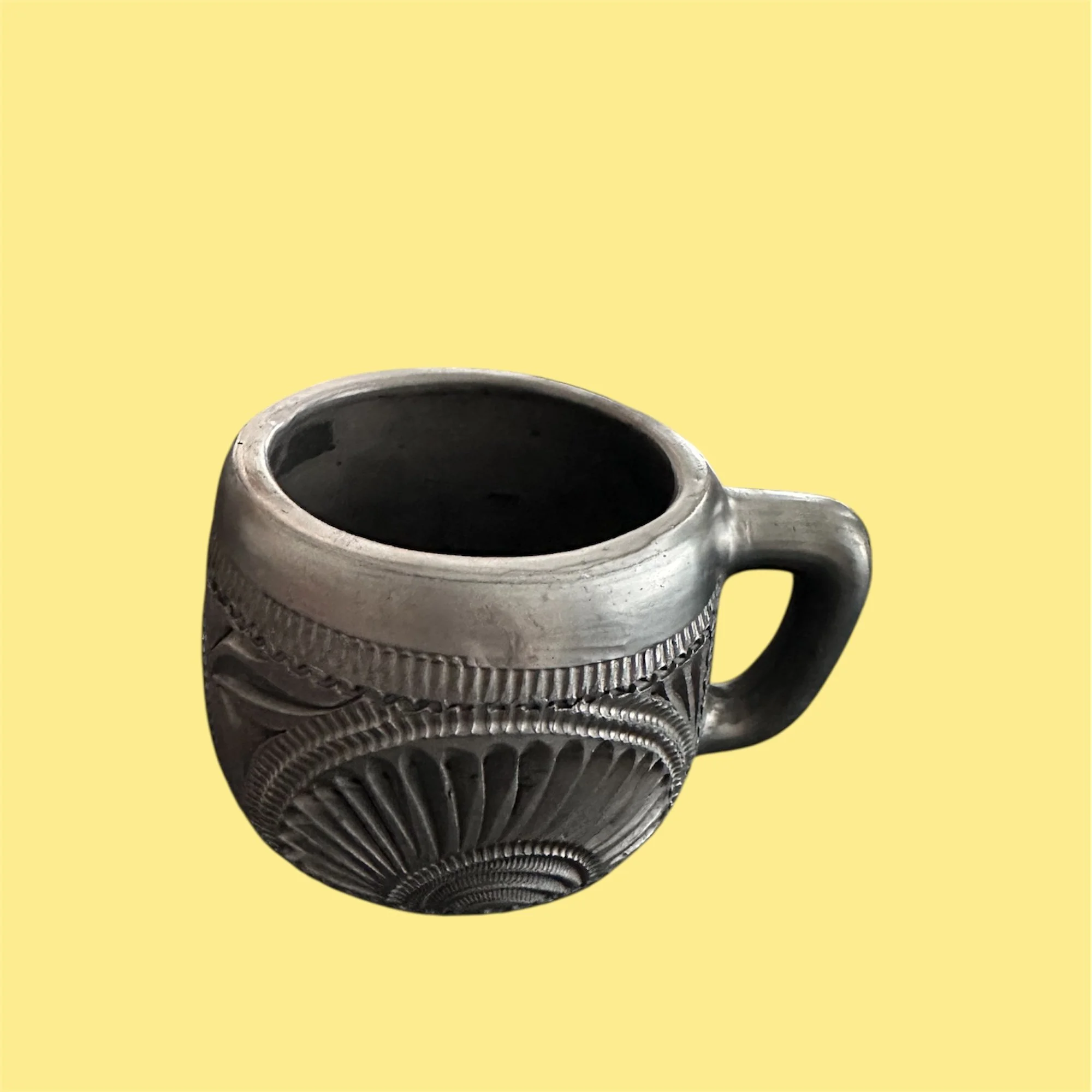 Barro Negro Sunburst Mug - Oaxaca, Mexico