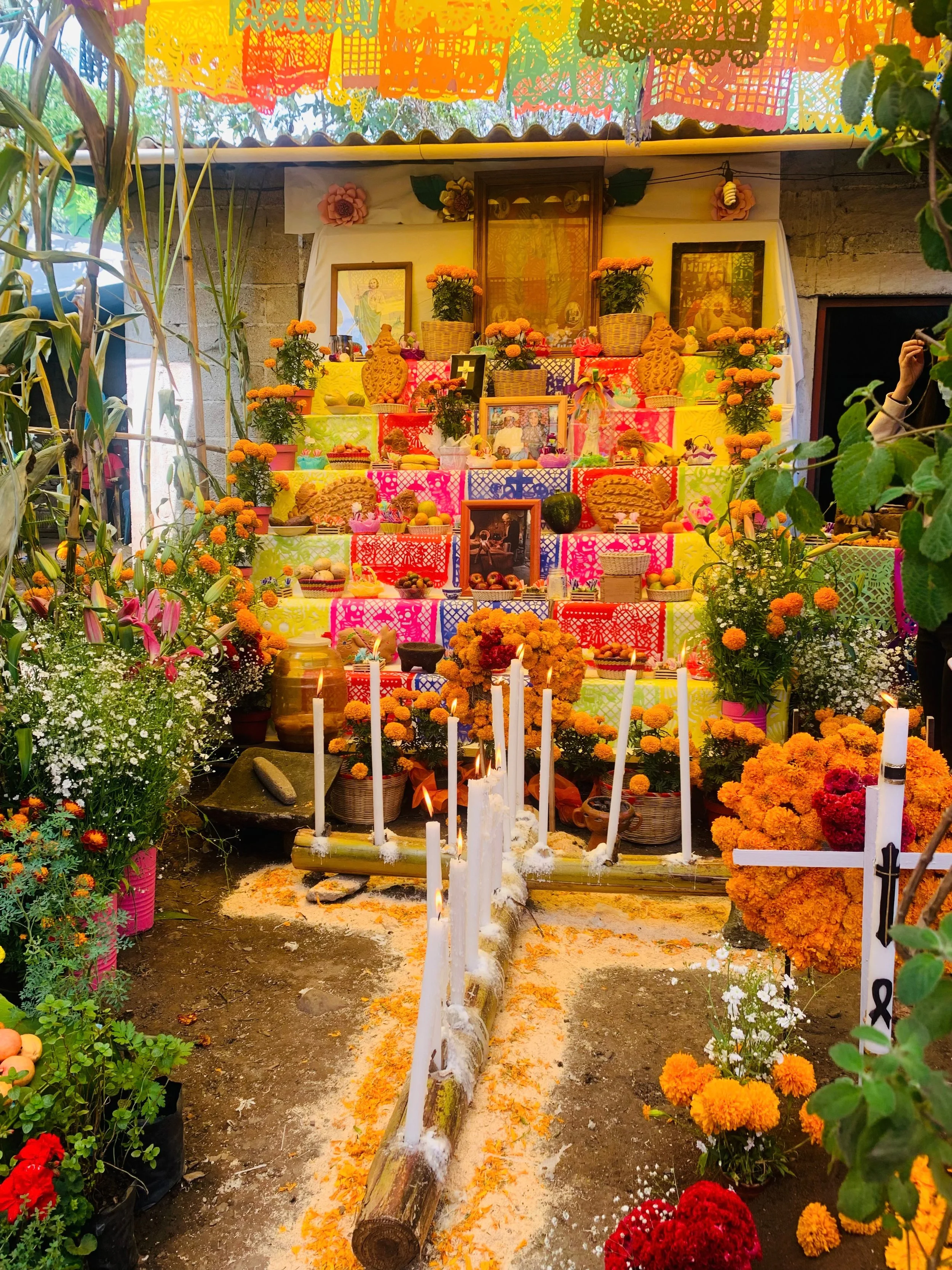 Ofrenda for Day of the Dead in Xochimilco, Mexico