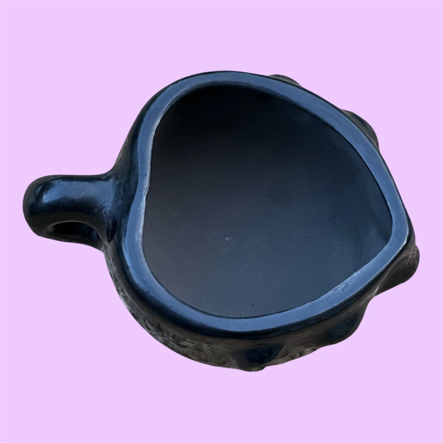 Barro Negro Heart Mug | Handmade Mexican Black Clay