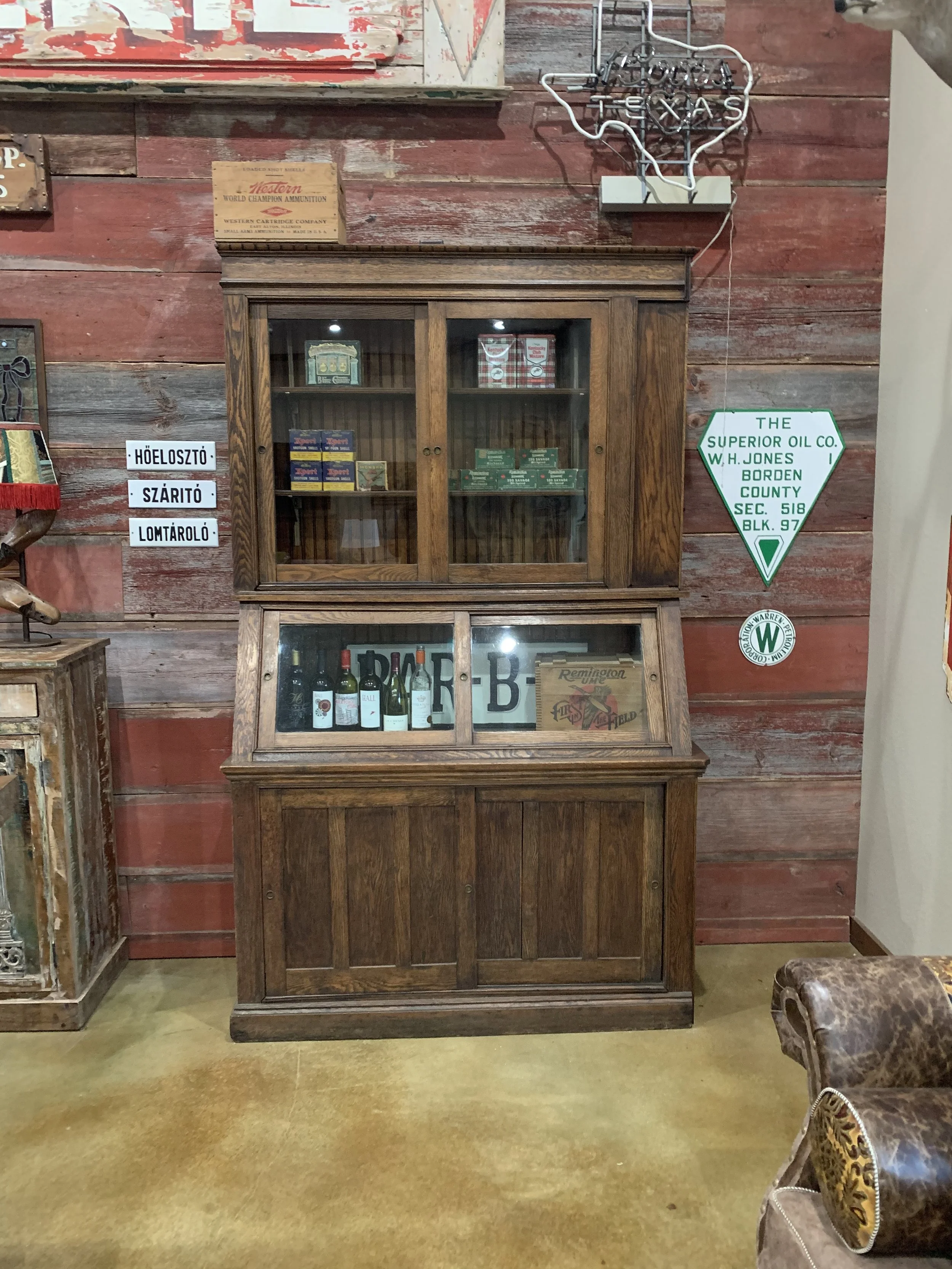 Rustic brand interior.