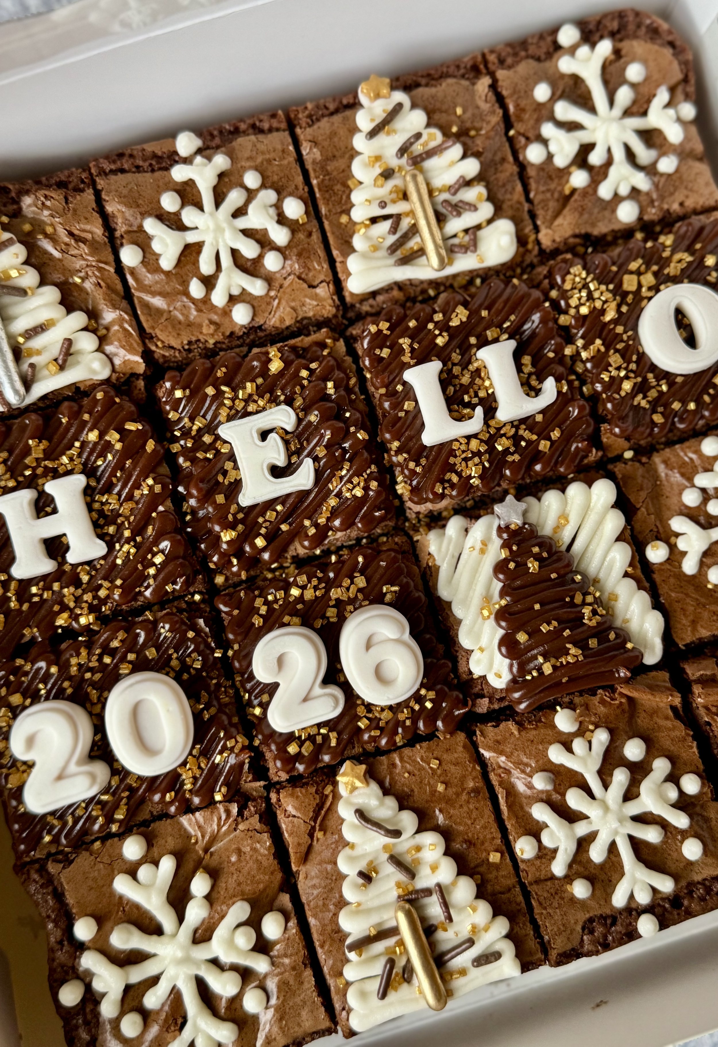 Brownie Box for New year's eve