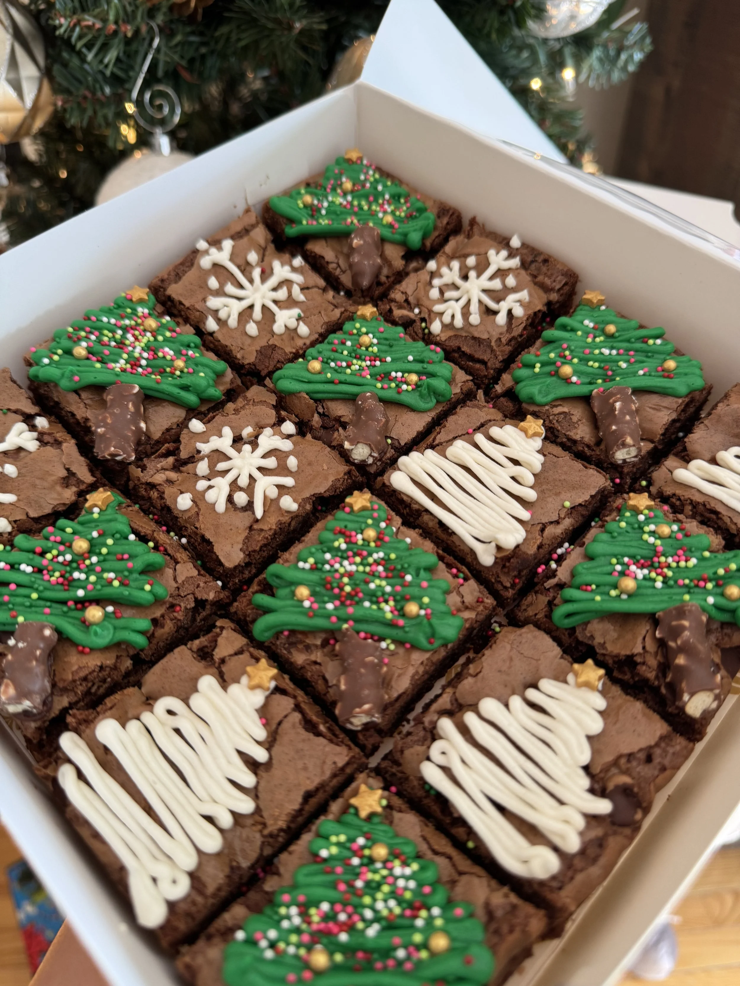 Christmas brownie box