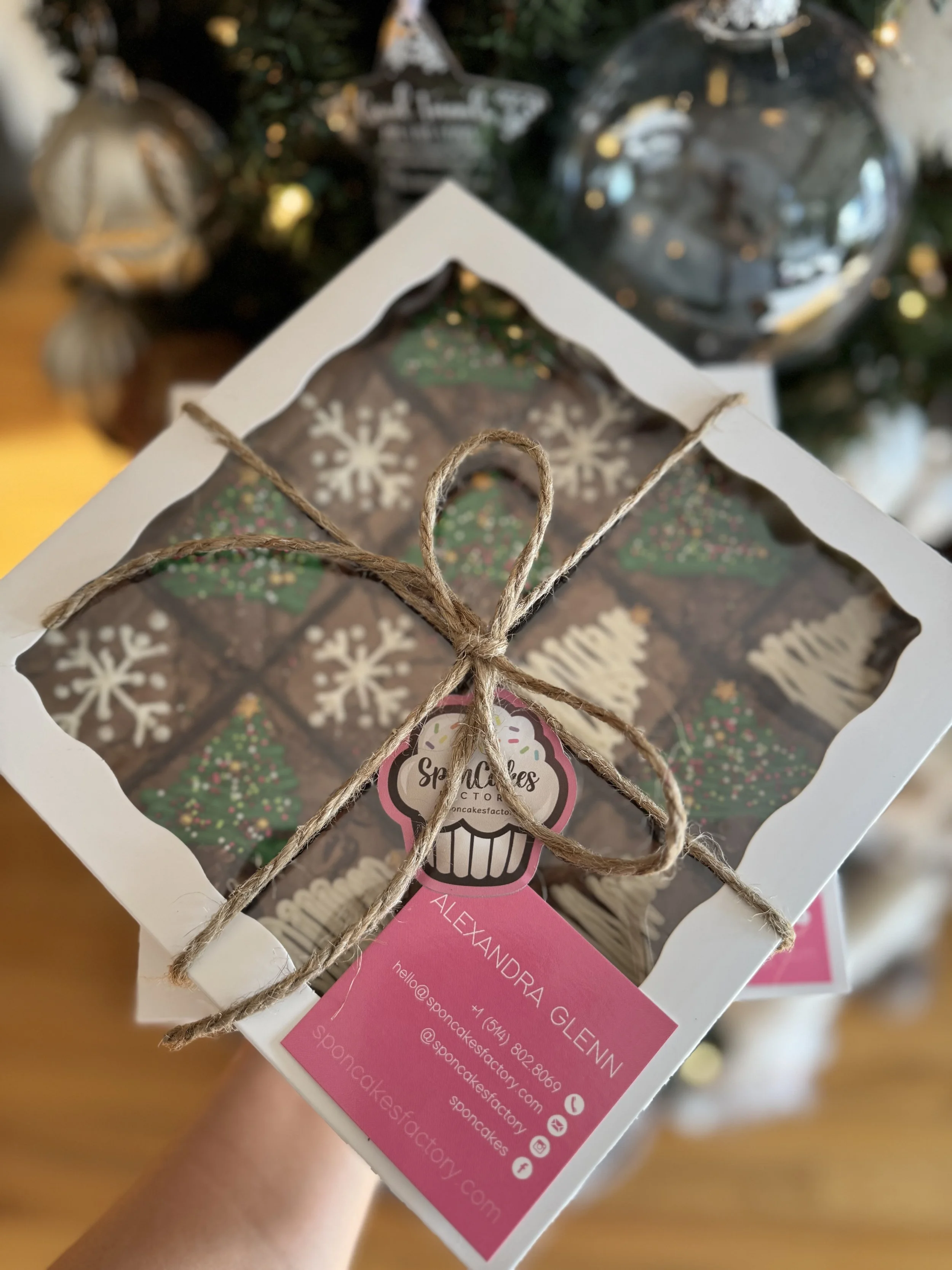 Brownie box for christmas