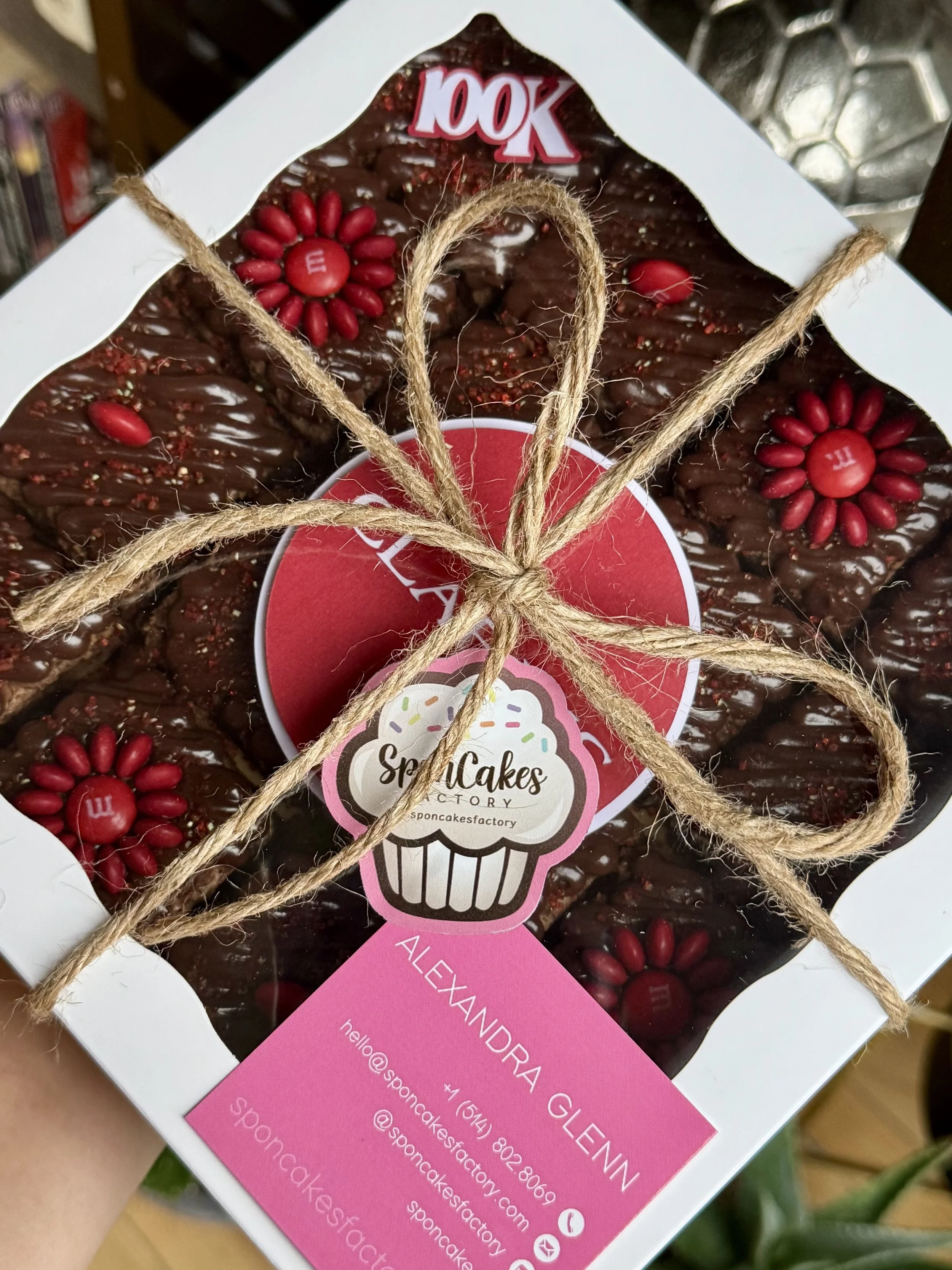 Brownie bites box for corporate events and business celebrations