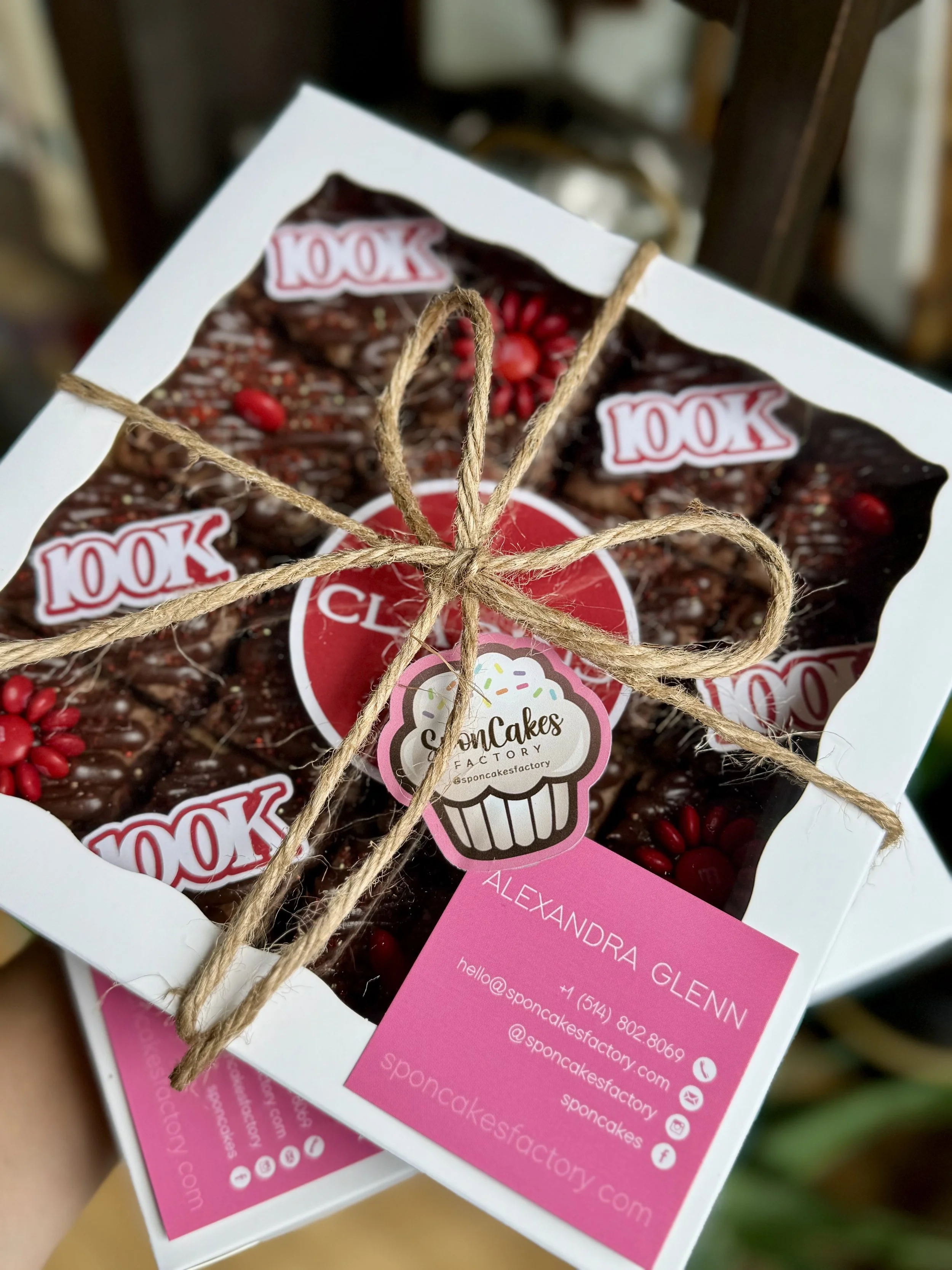Custom Brownie bites box