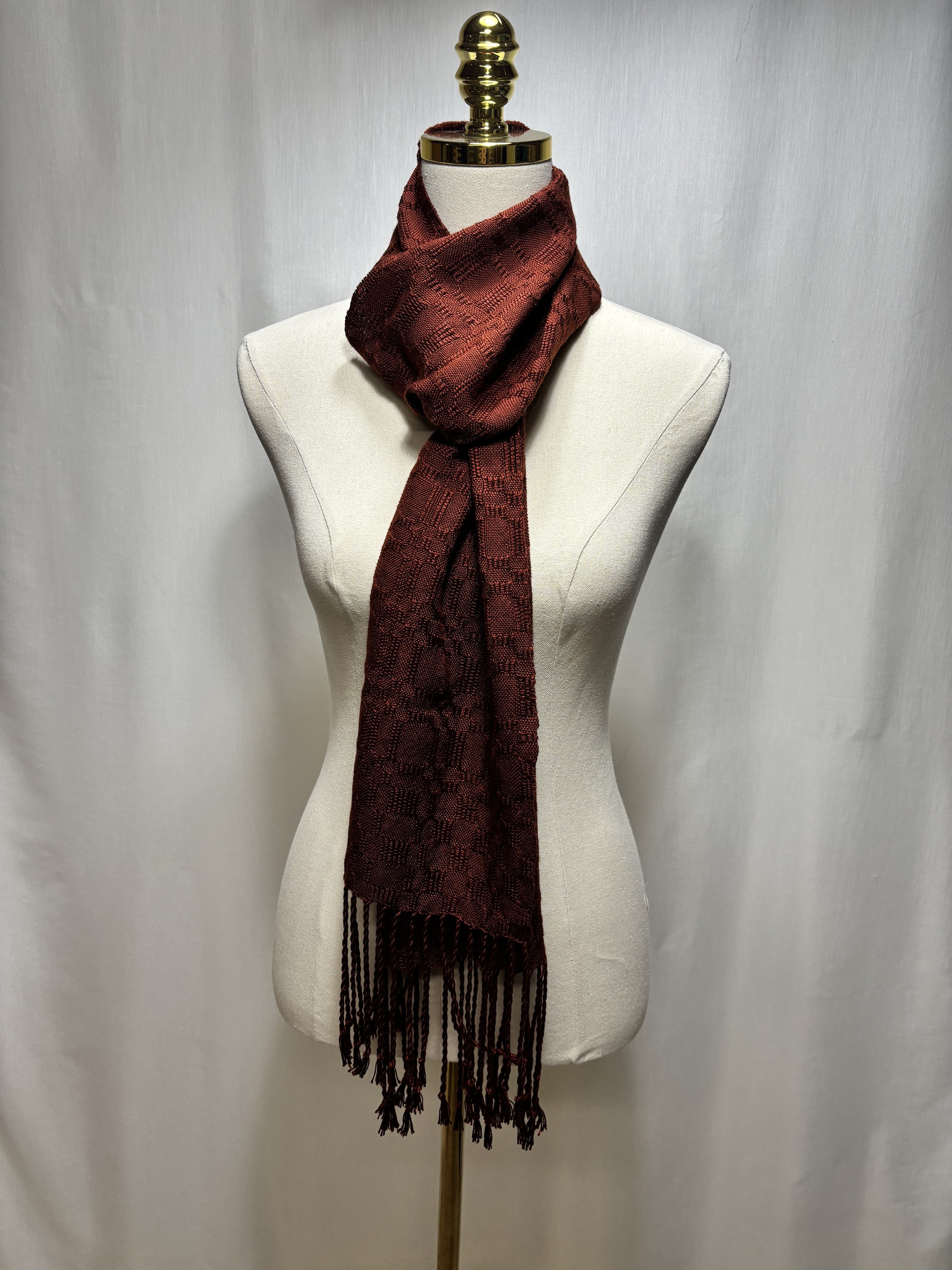 Spice Latte - Handwoven Tencel Scarf