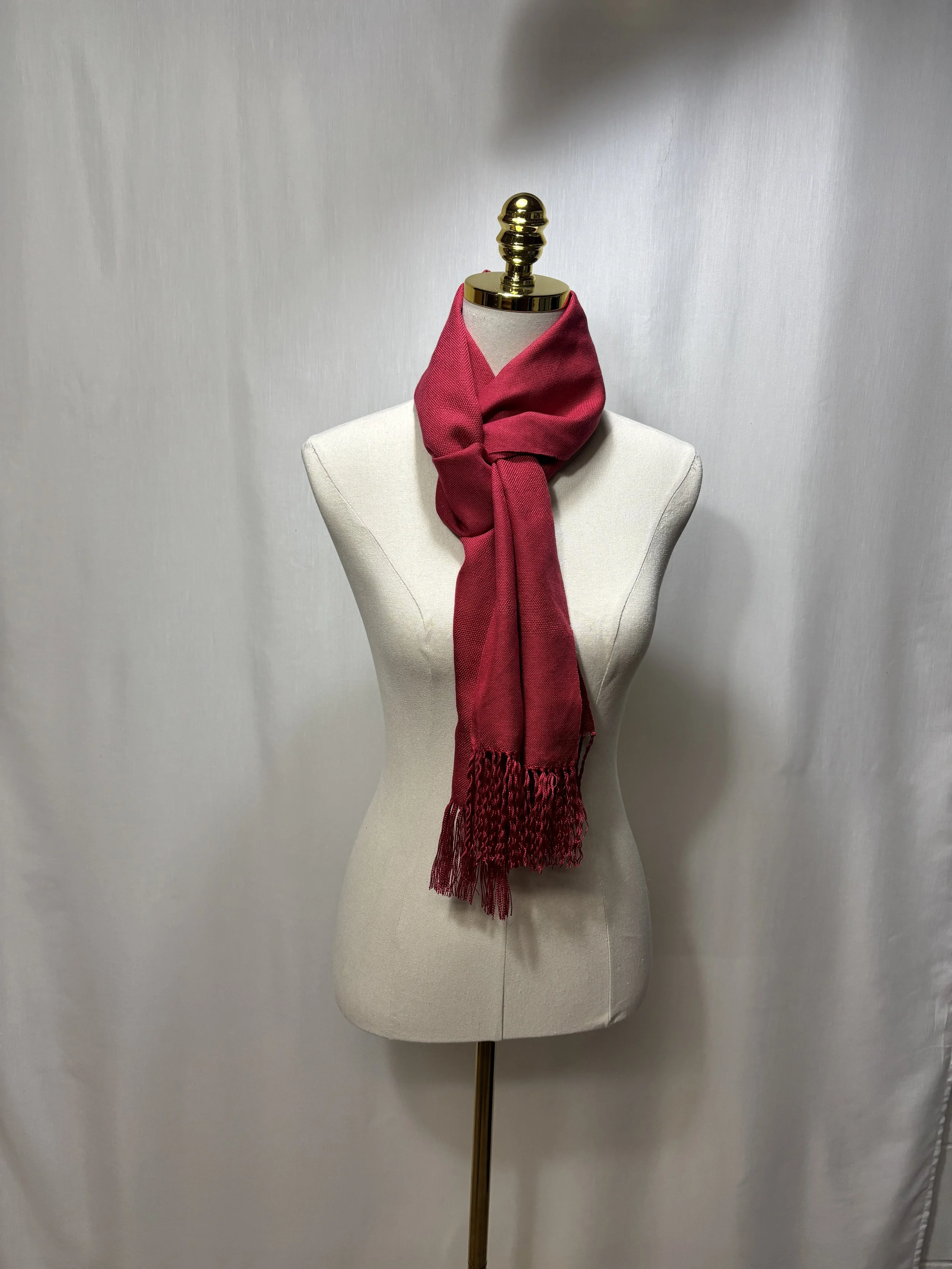 Bordeaux Dream - Handwoven Tencel Scarf