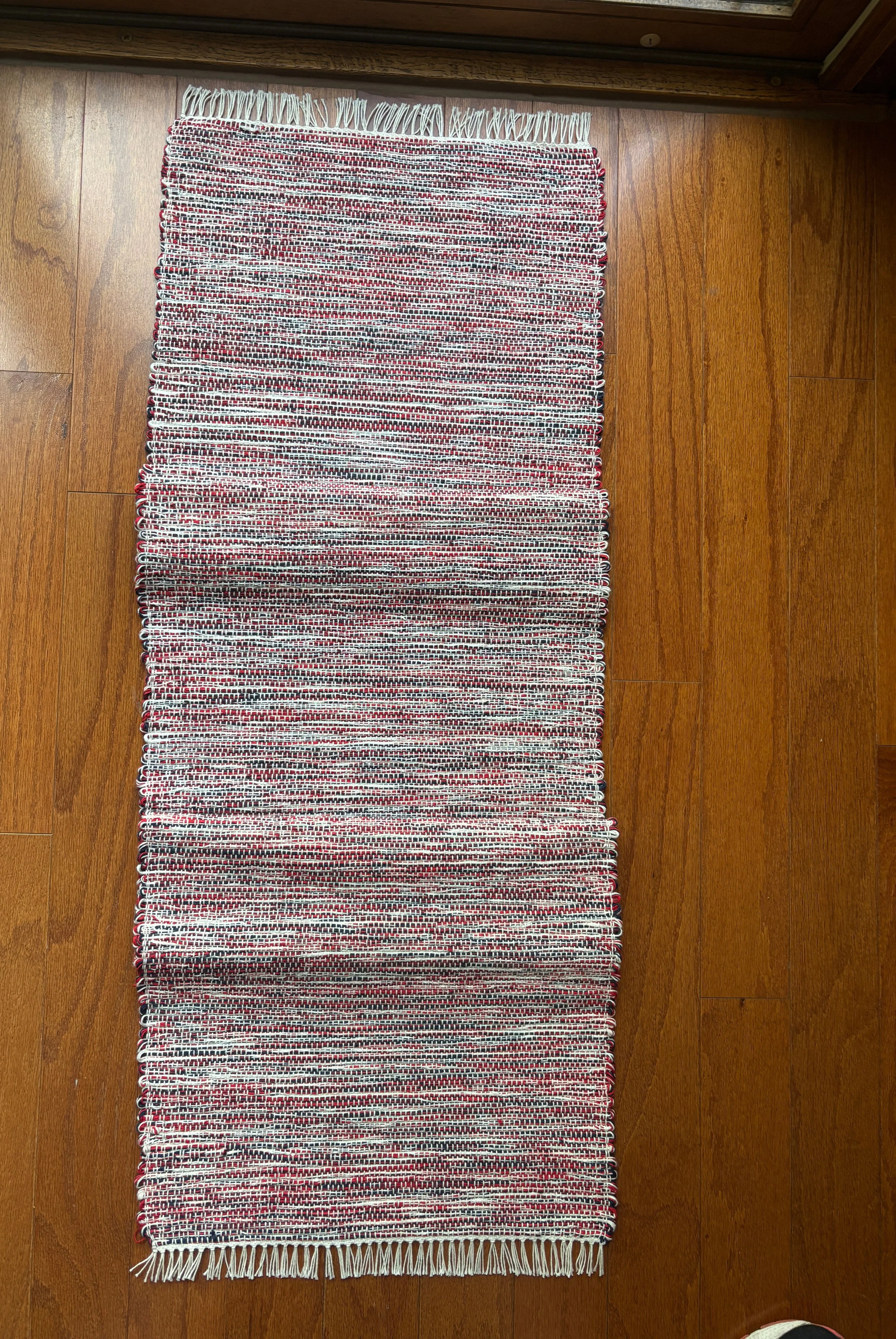 Red, White & Woven Runner
