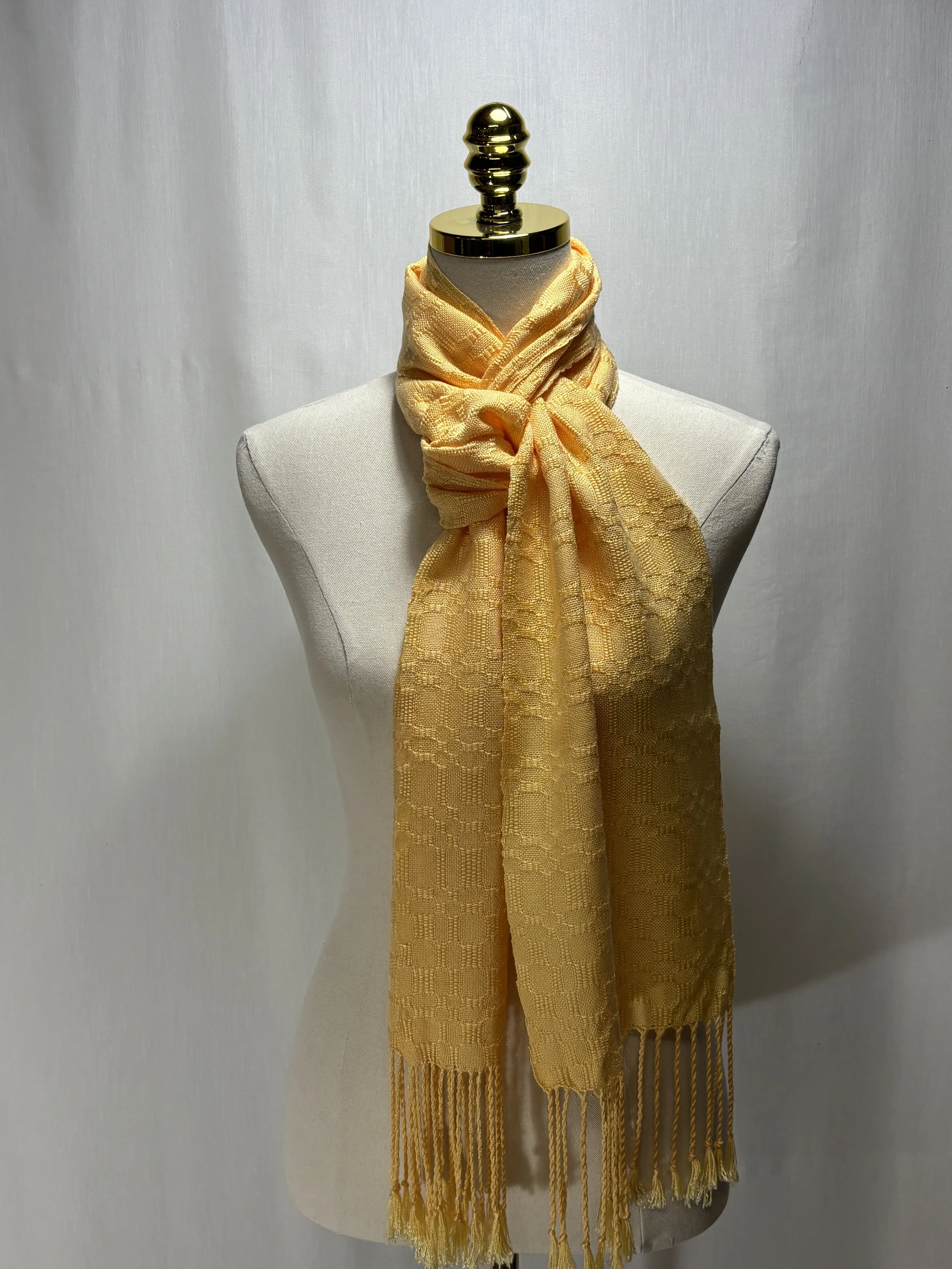 Sunshine Yellow Handwoven Tencel Scarf