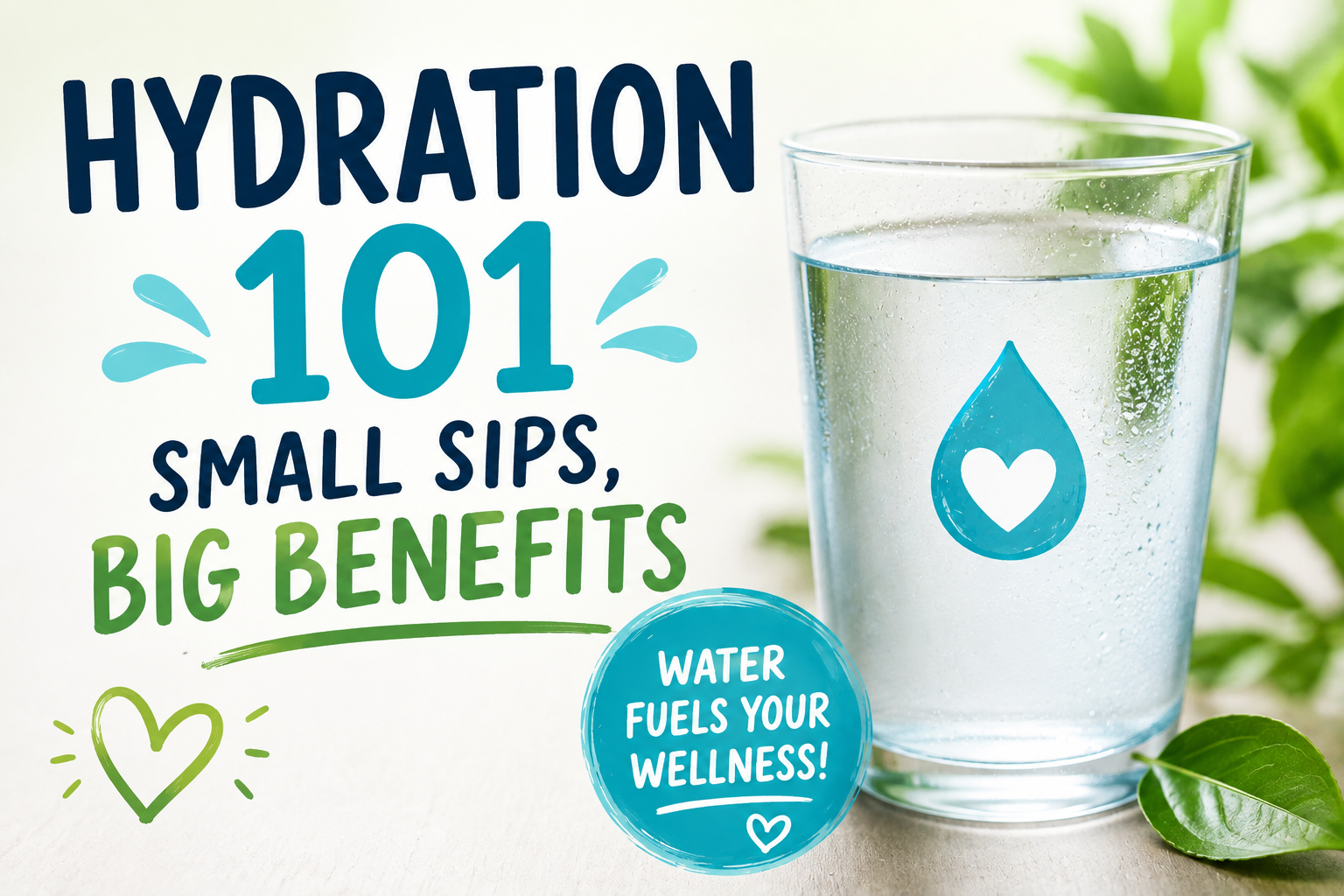 Hydration 101: Small Sips, Big Benefits