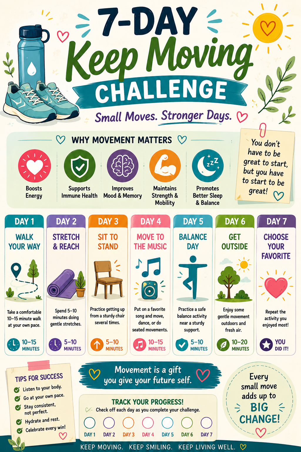 Keep Moving wellness challenge