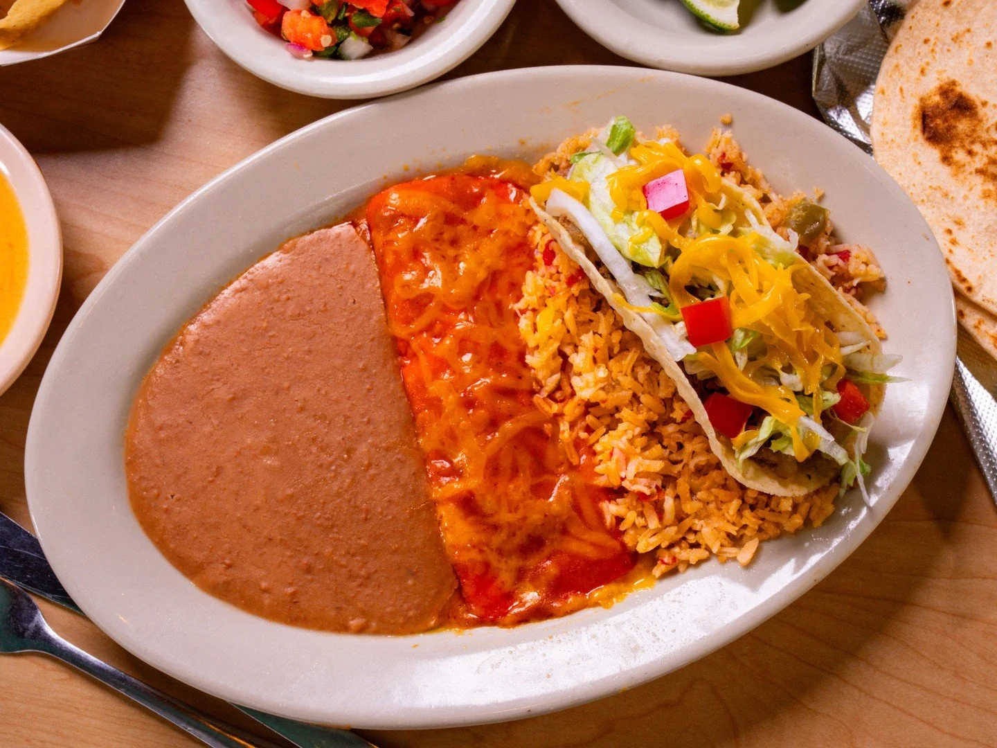 Our Monday Special &mdash; 1 Cheese Enchilada + 1 Crispy Beef Taco is the kind of comfort that fixes your whole day. Come hungry and start the week with a full plate of favorites. Get it from 11am to 4pm for just $9.75! 🌮