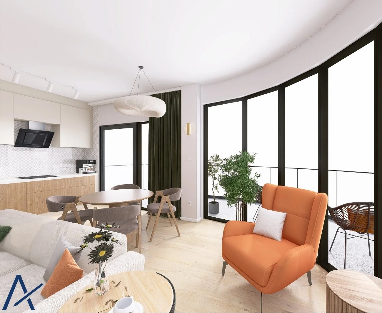 Styl Modern Sotf  - Mieszkanie 60 m² w Tarnowie
