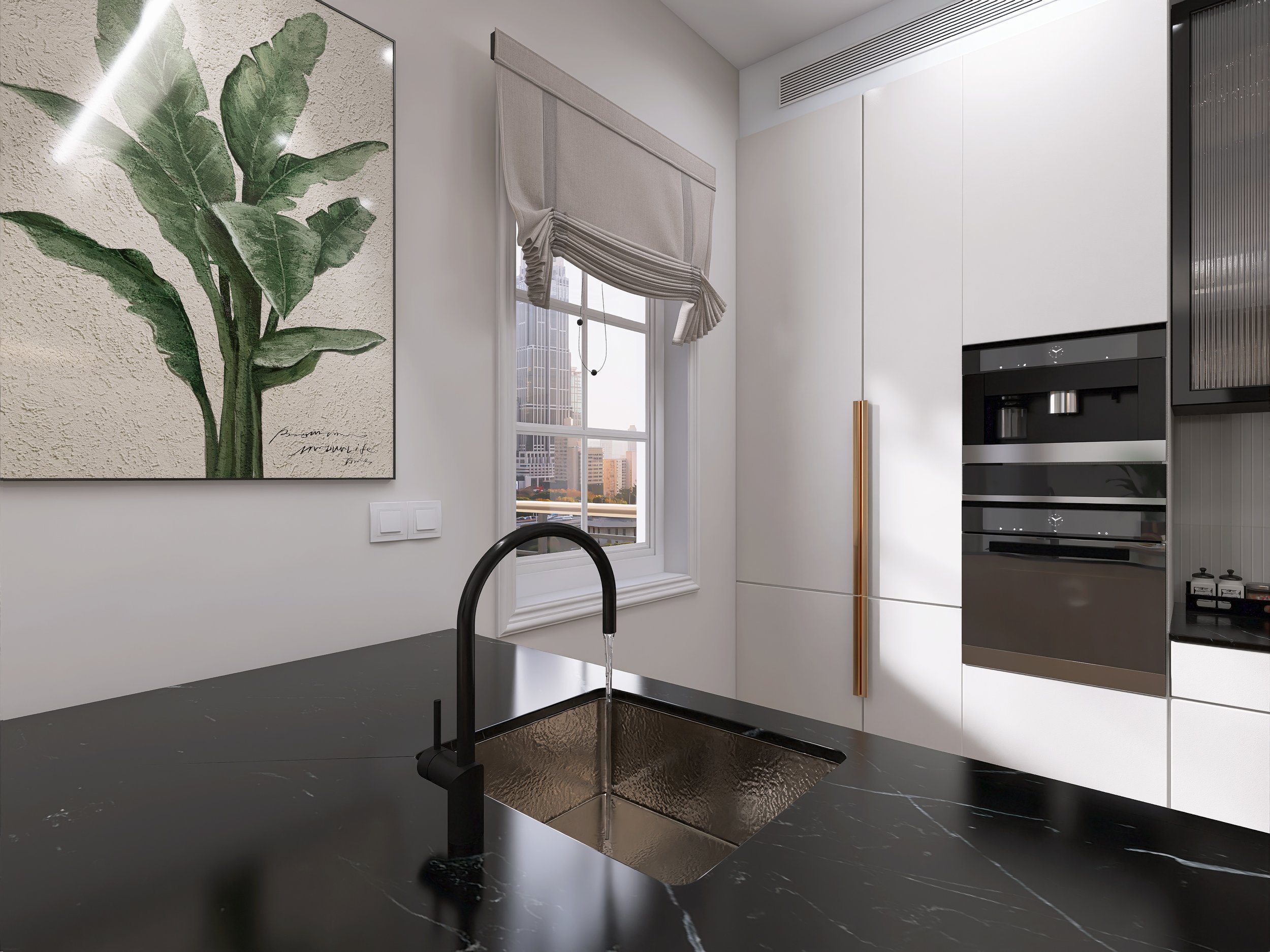 Styl Nowoczesny Glamour - Kawalerka w Krakowie