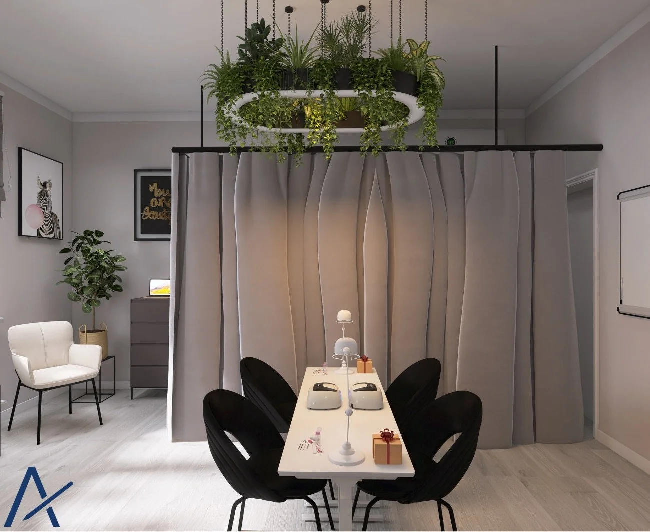 Projekt gabinetu i centrum szkoleniowego manicure w Tarnowie.jpeg