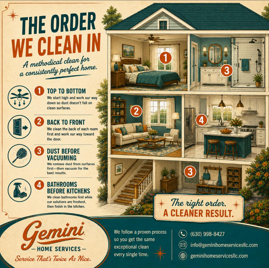 The Right Order to Clean Your Home: A Professional Cleaner’s Step-by-Step Method