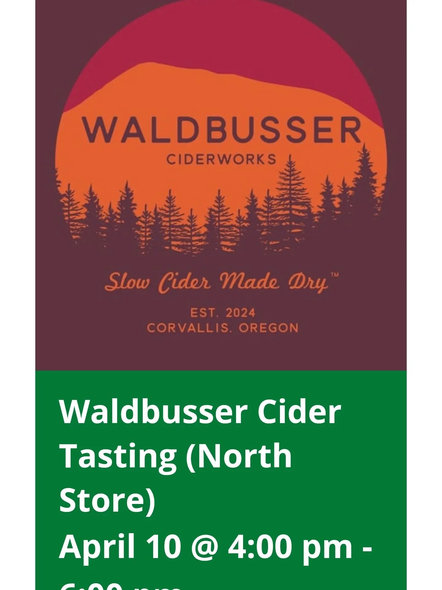 Free cider samples @firstaltcoop North this Fri 4-6 pm. Will also have some Smoked cider for #somethingcompletelydifferent. 

For the intrepid, you could also check out another great, local small cidery/winery- Sun Break at the South Co-op.

North Co