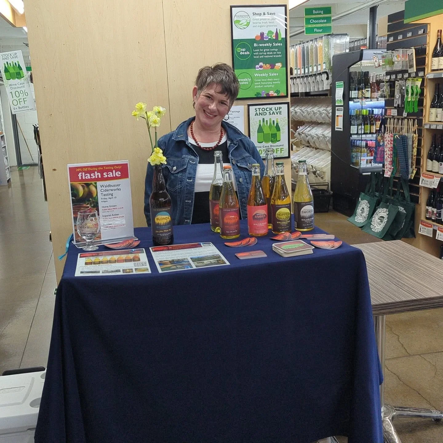 FREE TASTES NOW @firstaltcoop, 20% off bottles. 

Cheers 

g