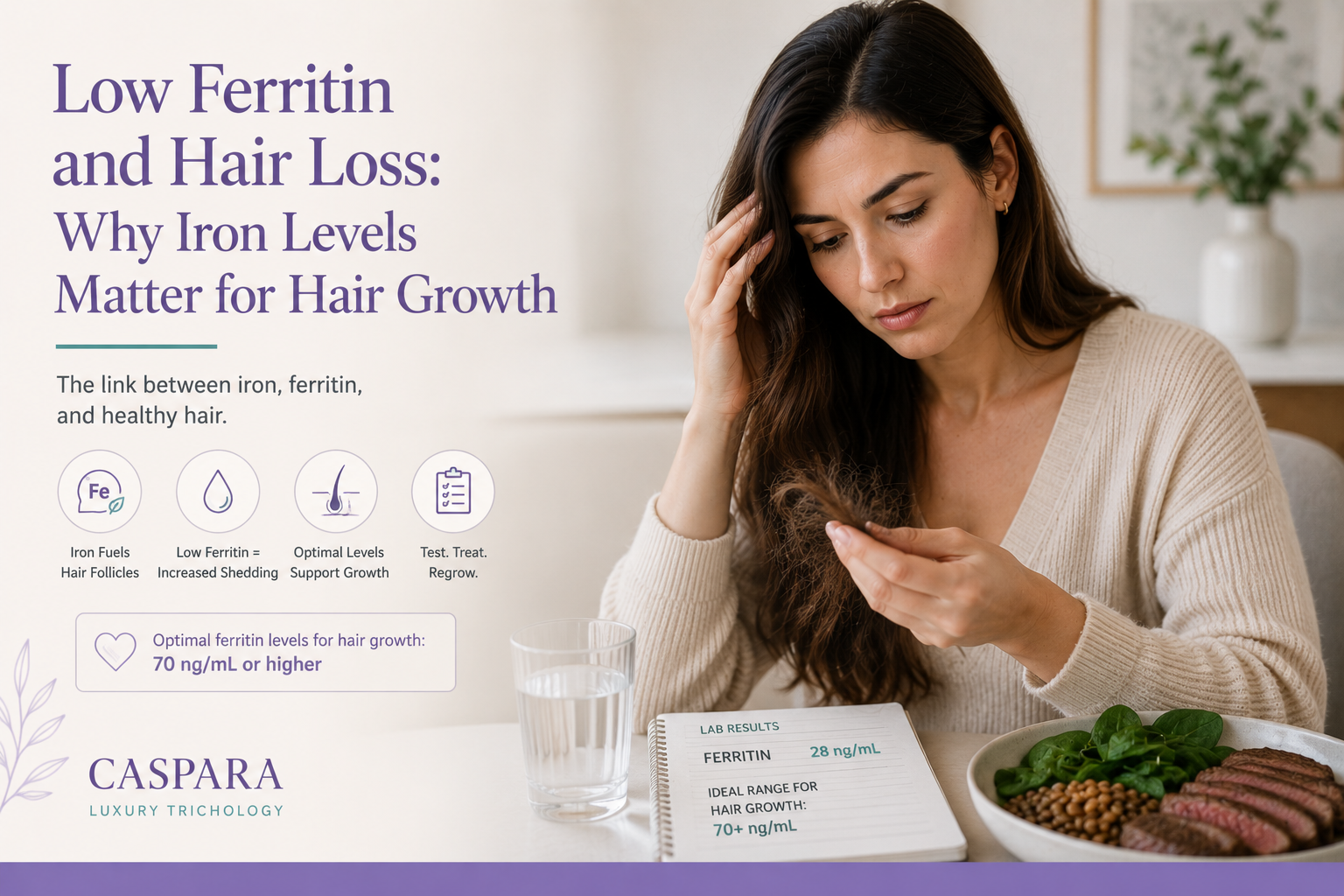 Low Ferritin and Hair Loss: Why Iron Levels Matter for Hair Growth