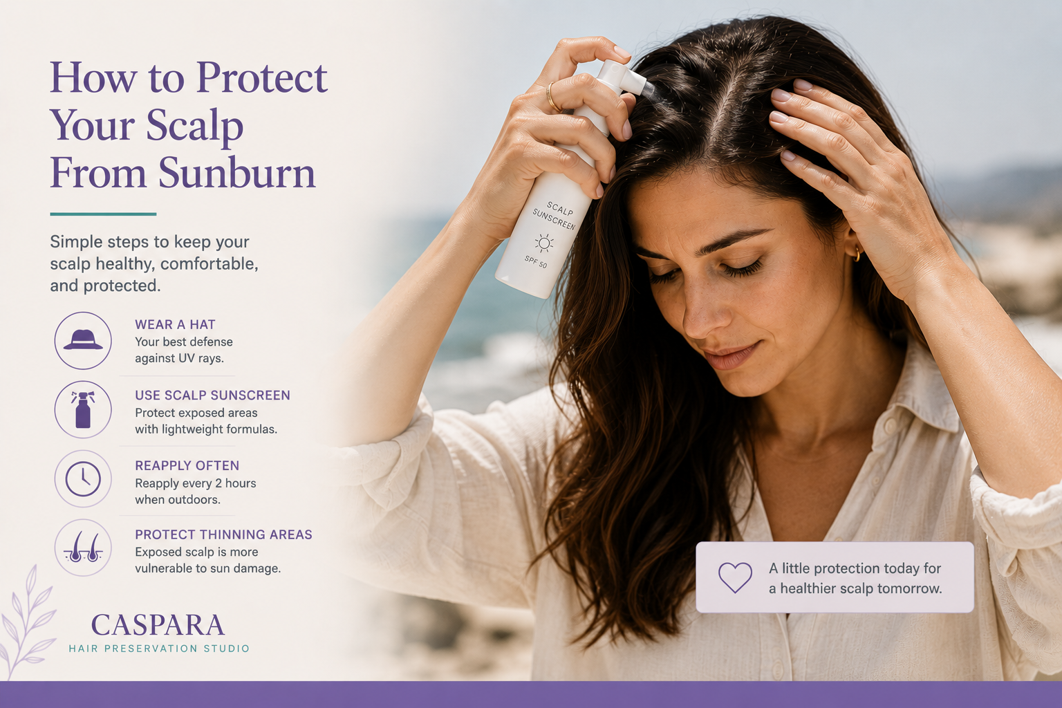 How to Protect Your Scalp From Sunburn