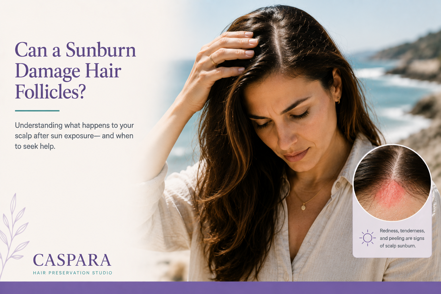Can a Sunburn Damage Hair Follicles?