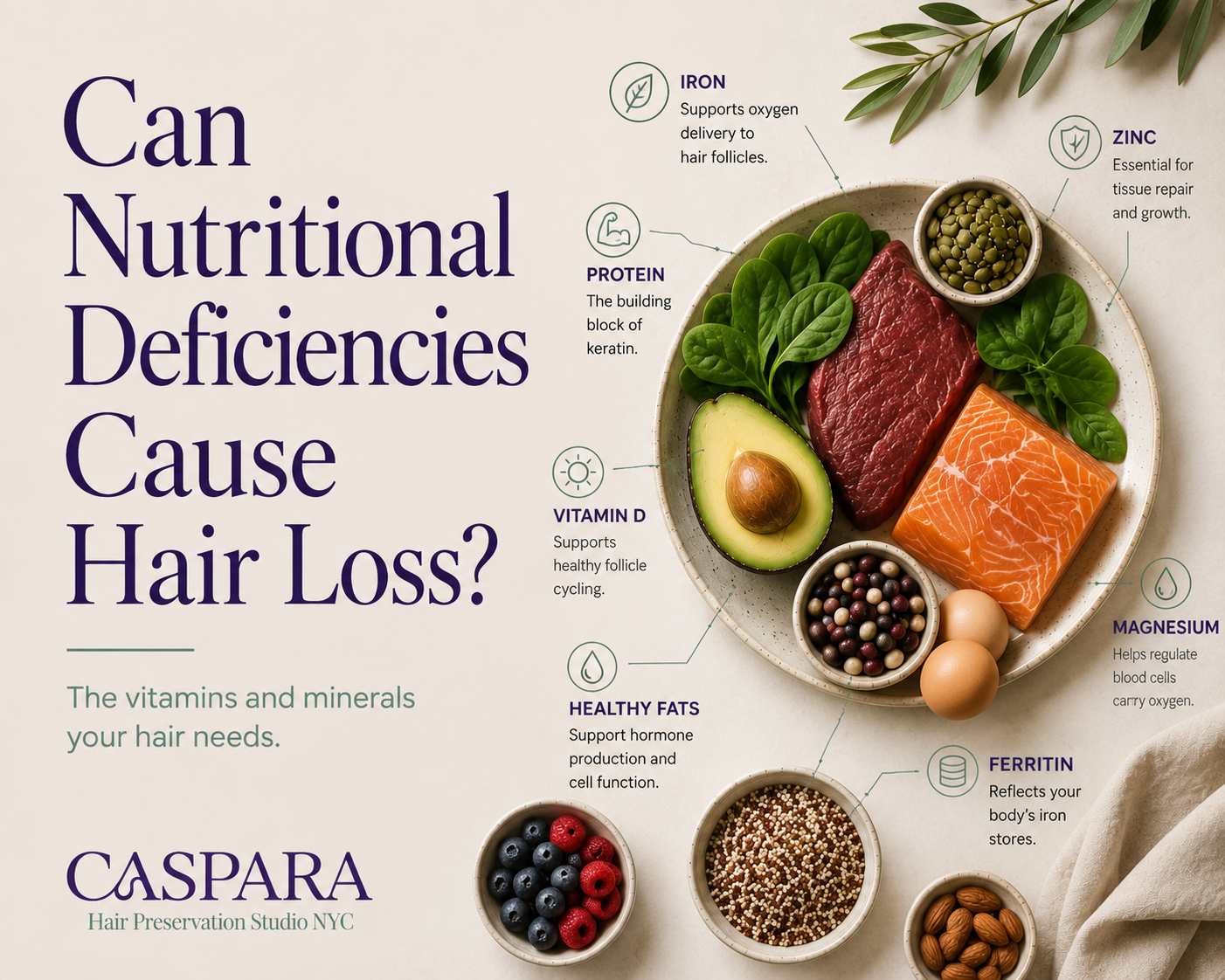 Can Nutritional Deficiencies Cause Hair Loss? The Vitamins and Minerals Your Hair Needs