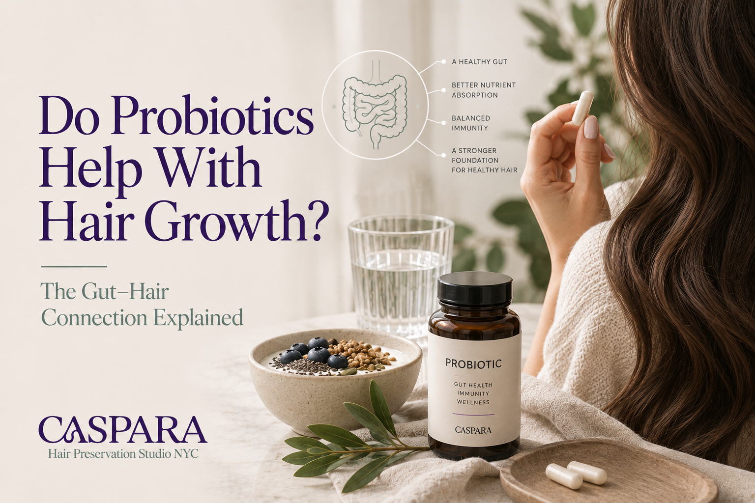 Do Probiotics Help With Hair Growth? The Gut–Hair Connection Explained