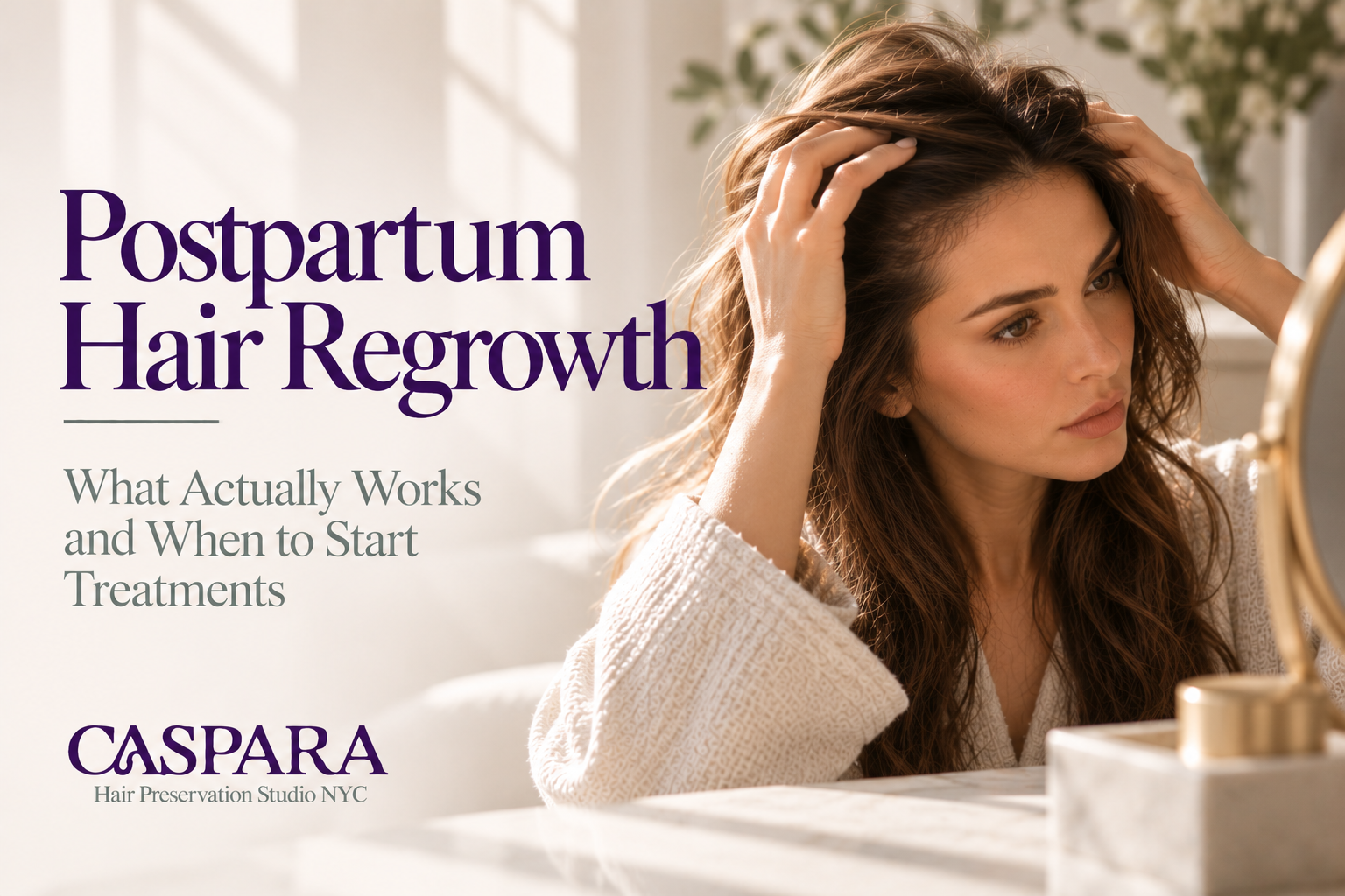 Postpartum Hair Regrowth: What Actually Works and When to Start Treatments