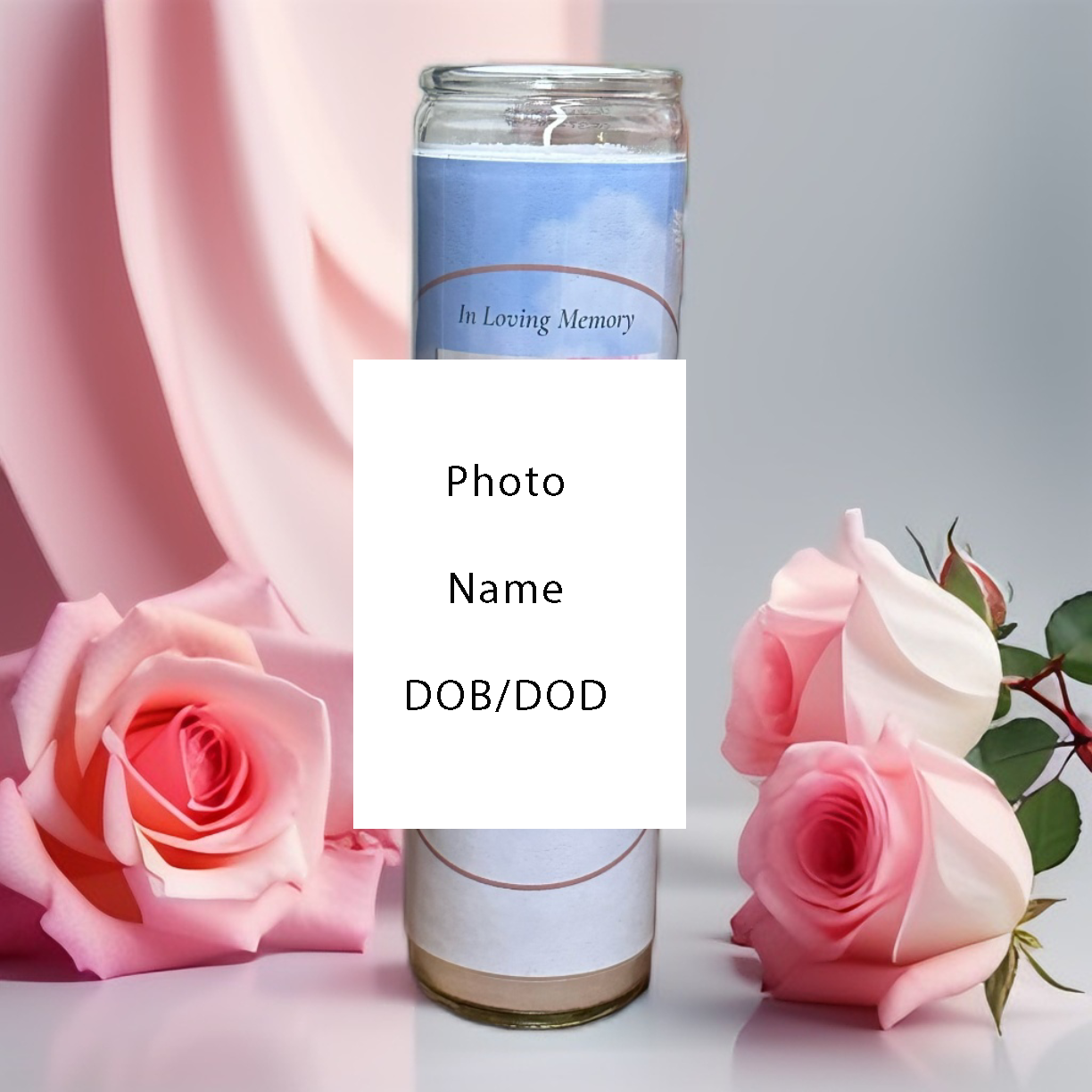 Personalized Memorial Prayer Candle